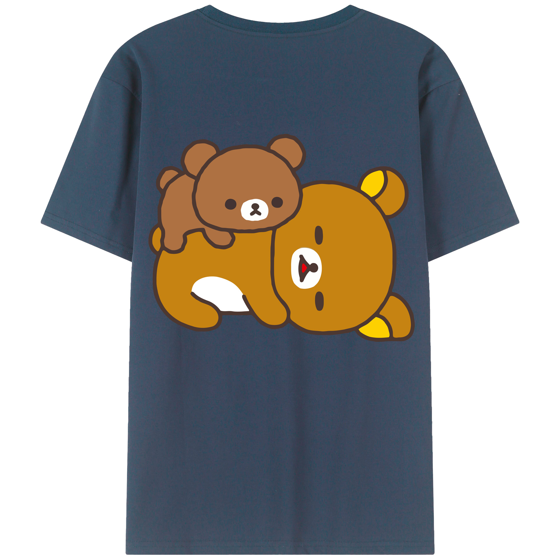 （画像用） リラックマ リラックマ キイロイトリ Rilakkuma Korilakkuma Kiiroitori レディース半袖Tシャツ(バックプリント)