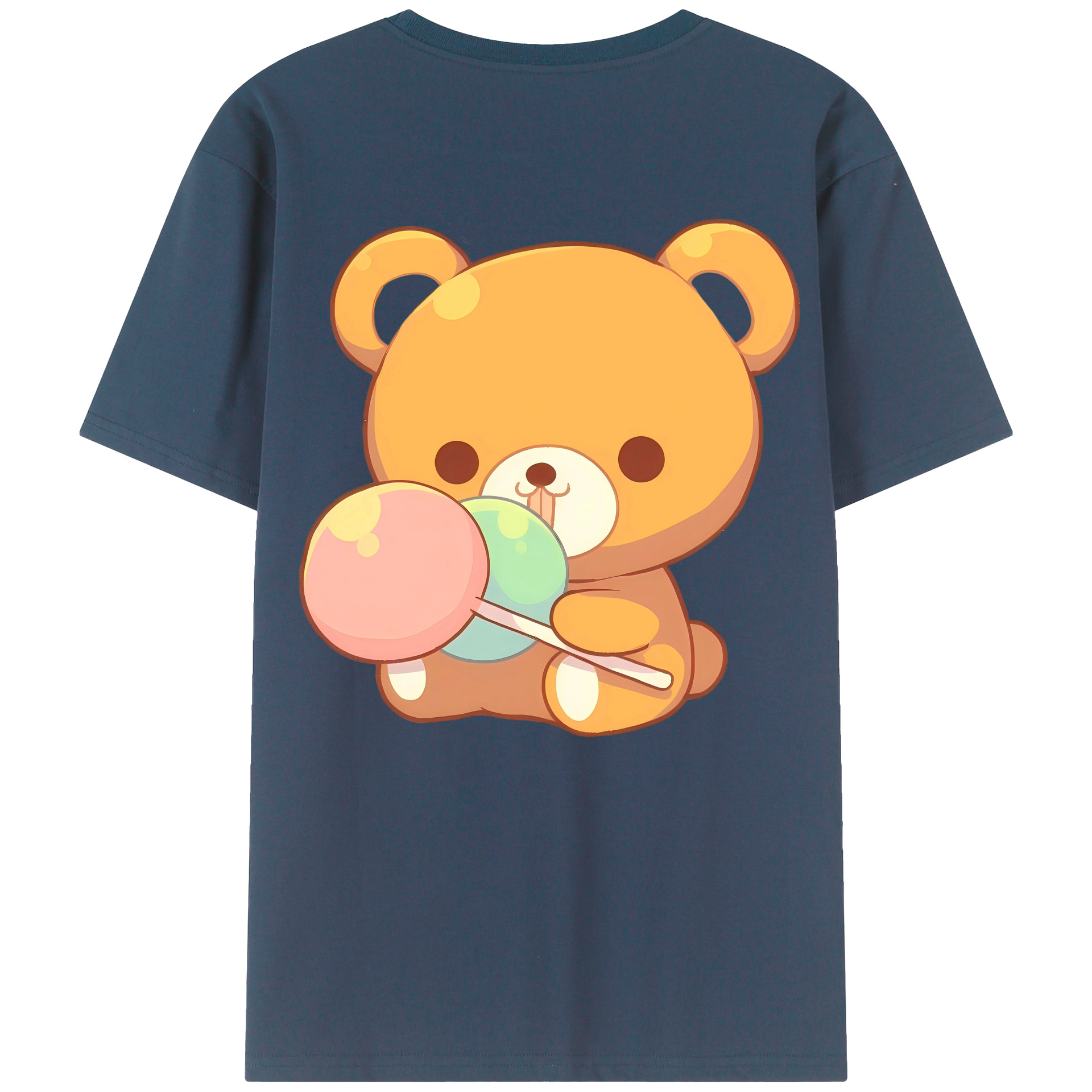 （画像用） リラックマ リラックマ キイロイトリ Rilakkuma Korilakkuma Kiiroitori レディース半袖Tシャツ(バックプリント)