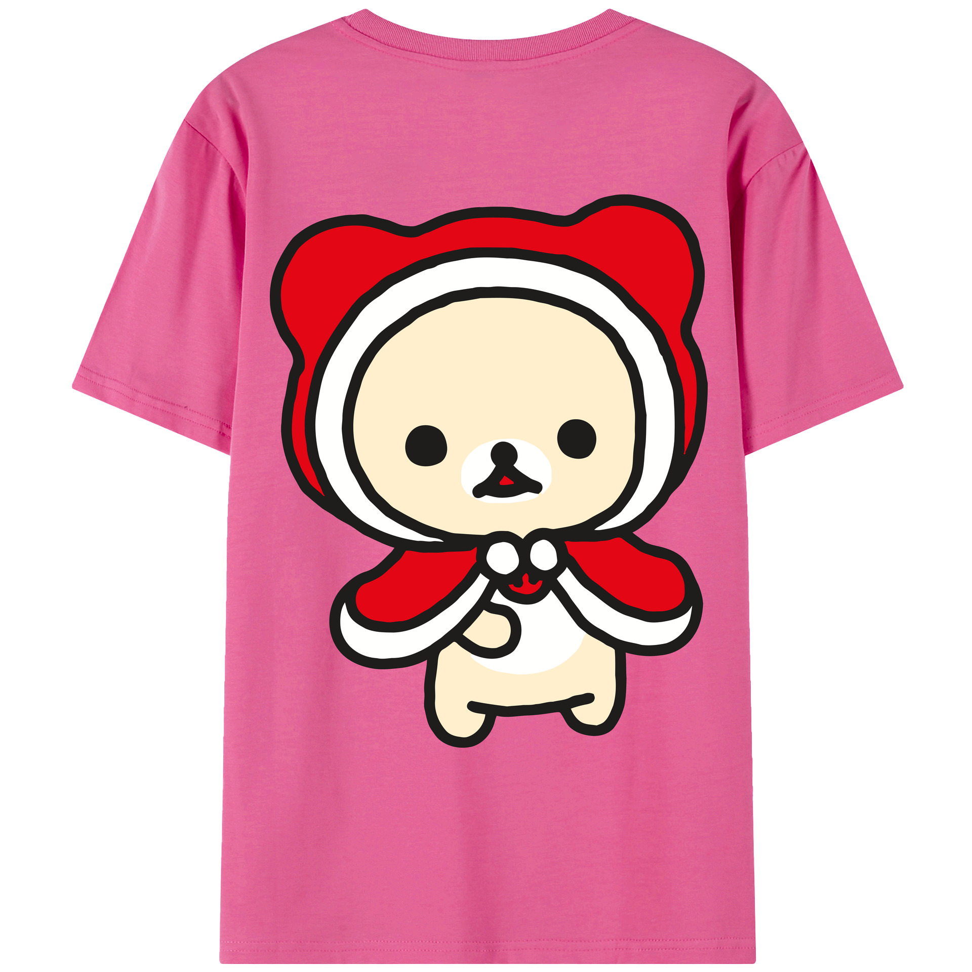 （画像用） リラックマ リラックマ キイロイトリ Rilakkuma Korilakkuma Kiiroitori レディース半袖Tシャツ(バックプリント)