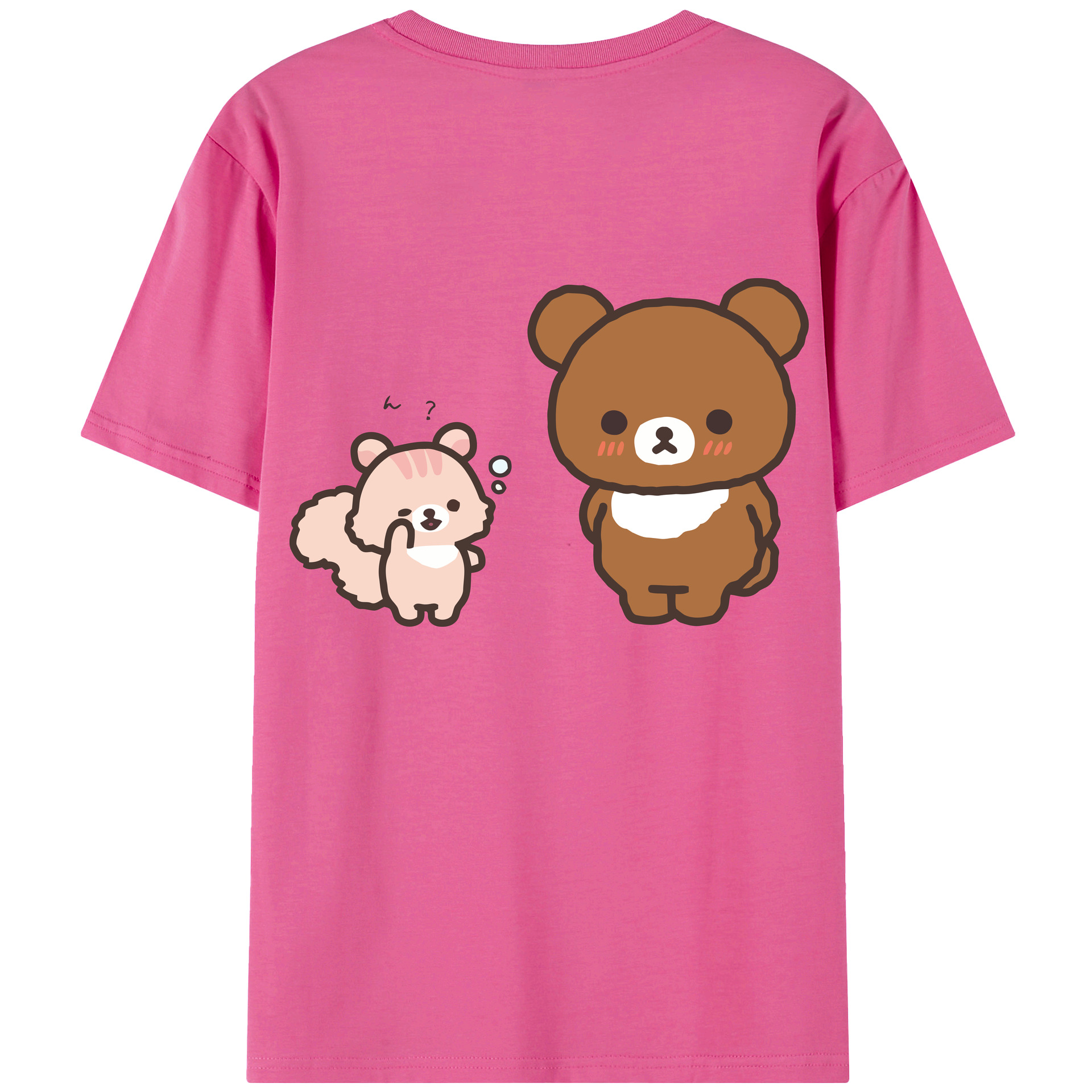 （画像用） リラックマ リラックマ キイロイトリ Rilakkuma Korilakkuma Kiiroitori レディース半袖Tシャツ(バックプリント)