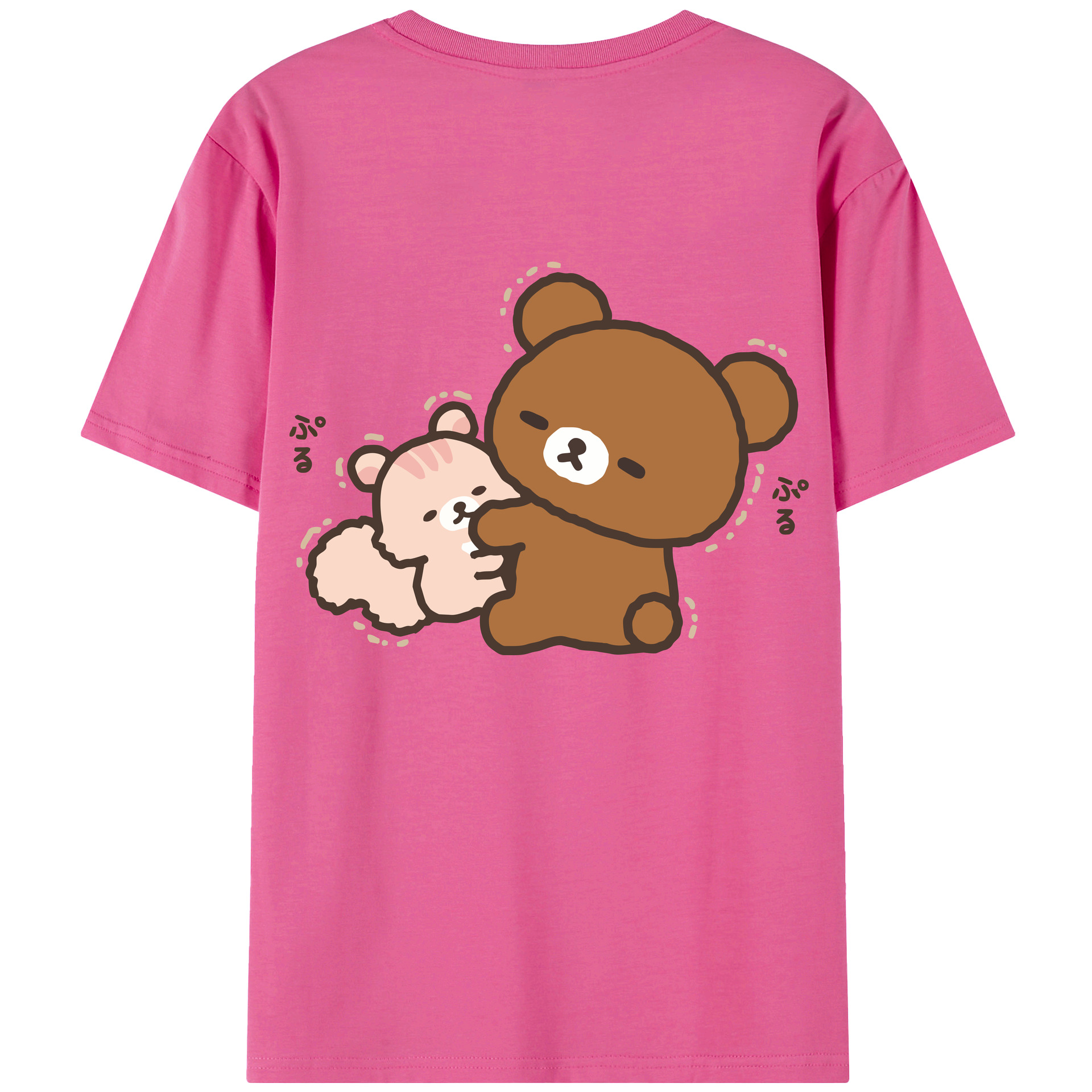 （画像用） リラックマ リラックマ キイロイトリ Rilakkuma Korilakkuma Kiiroitori レディース半袖Tシャツ(バックプリント)