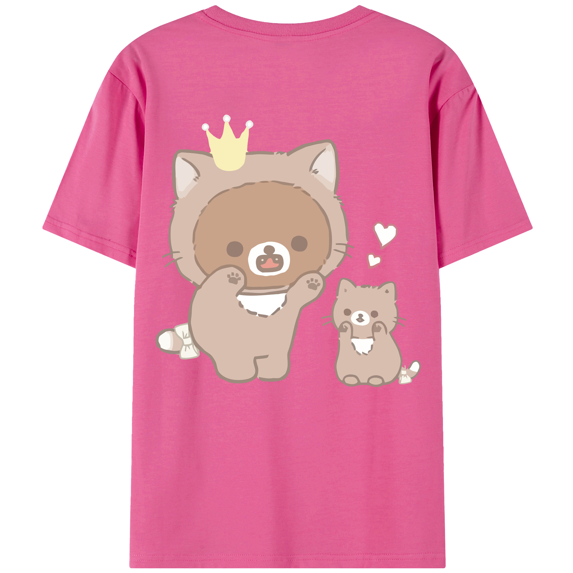 （画像用） リラックマ リラックマ キイロイトリ Rilakkuma Korilakkuma Kiiroitori レディース半袖Tシャツ(バックプリント)