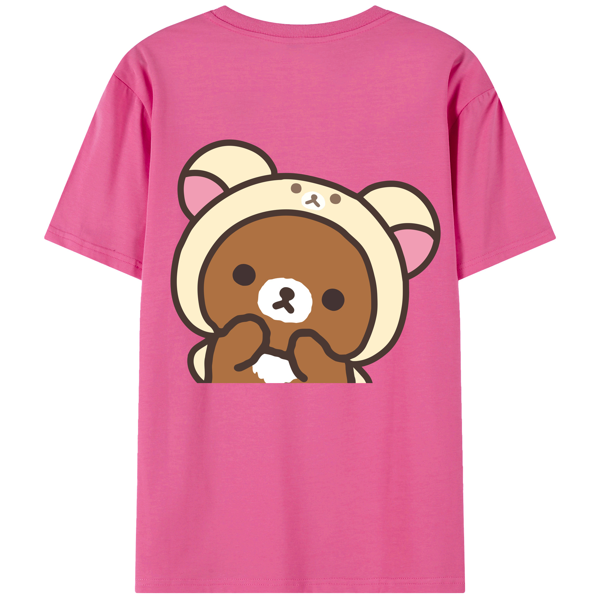 （画像用） リラックマ リラックマ キイロイトリ Rilakkuma Korilakkuma Kiiroitori レディース半袖Tシャツ(バックプリント)
