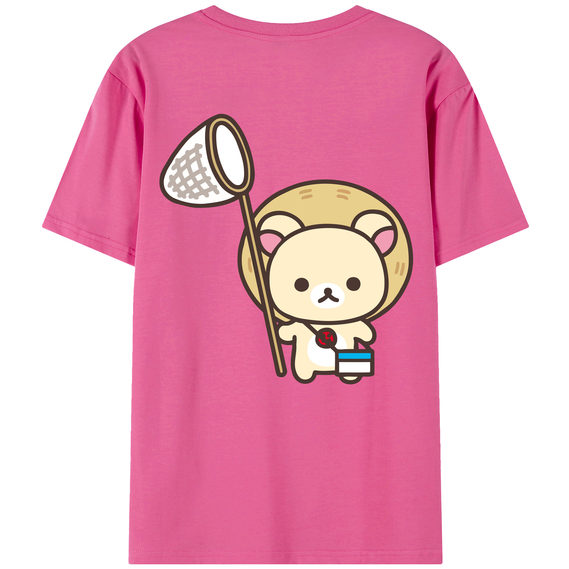 （画像用） リラックマ リラックマ キイロイトリ Rilakkuma Korilakkuma Kiiroitori レディース半袖Tシャツ(バックプリント)