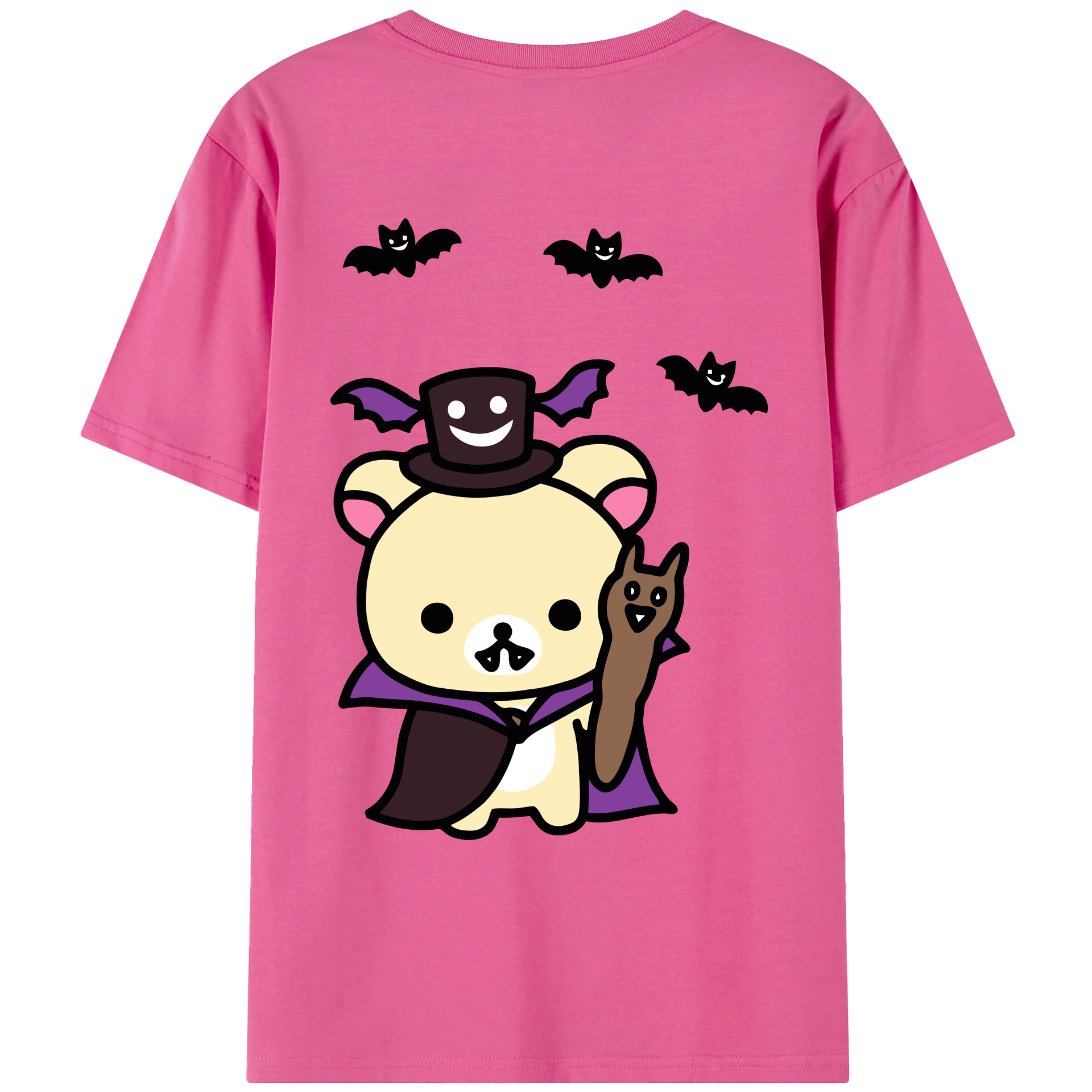 （画像用） リラックマ リラックマ キイロイトリ Rilakkuma Korilakkuma Kiiroitori レディース半袖Tシャツ(バックプリント)