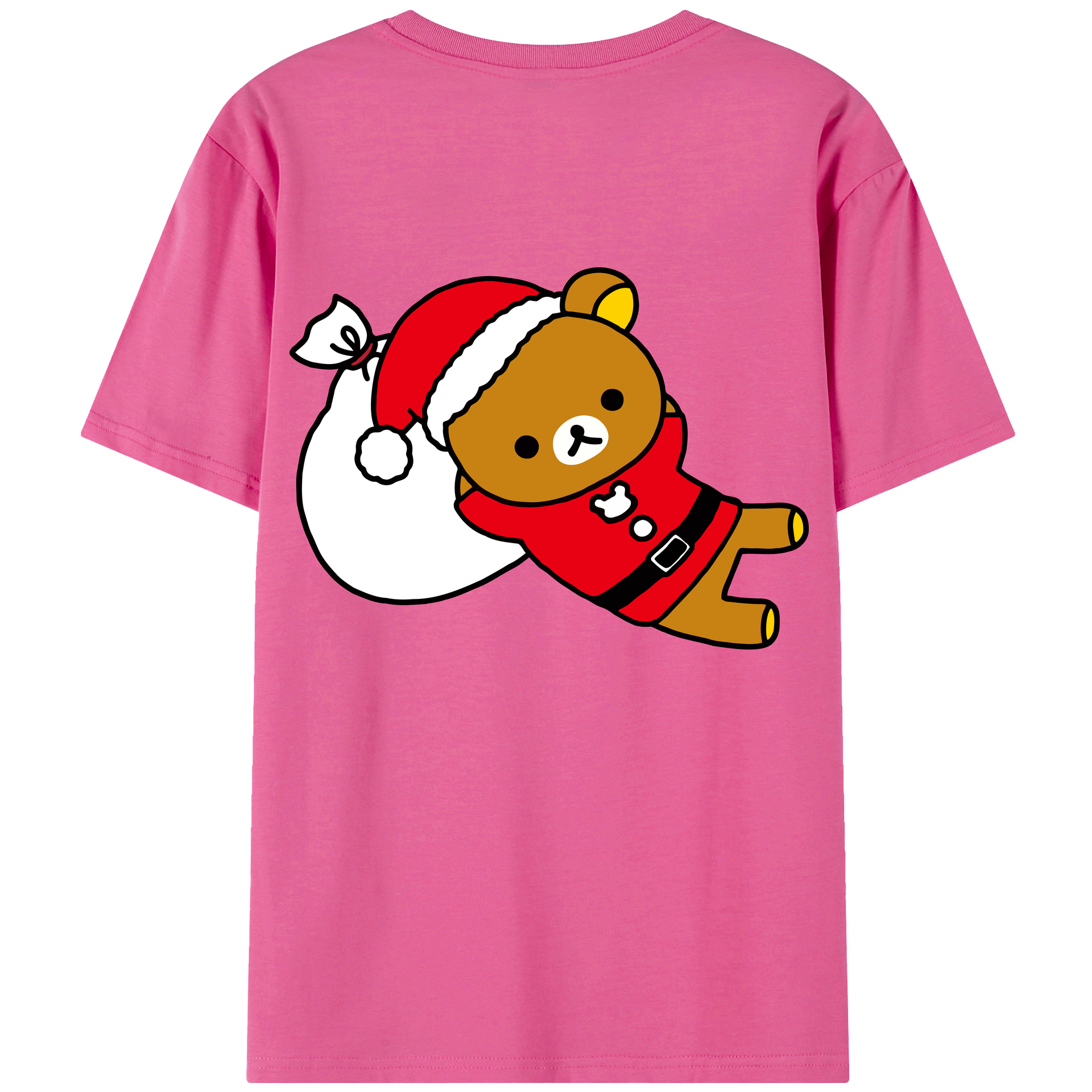 （画像用） リラックマ リラックマ キイロイトリ Rilakkuma Korilakkuma Kiiroitori レディース半袖Tシャツ(バックプリント)