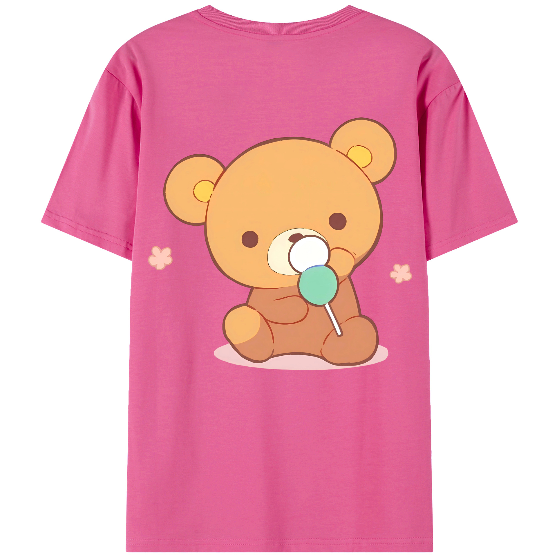 （画像用） リラックマ リラックマ キイロイトリ Rilakkuma Korilakkuma Kiiroitori レディース半袖Tシャツ(バックプリント)