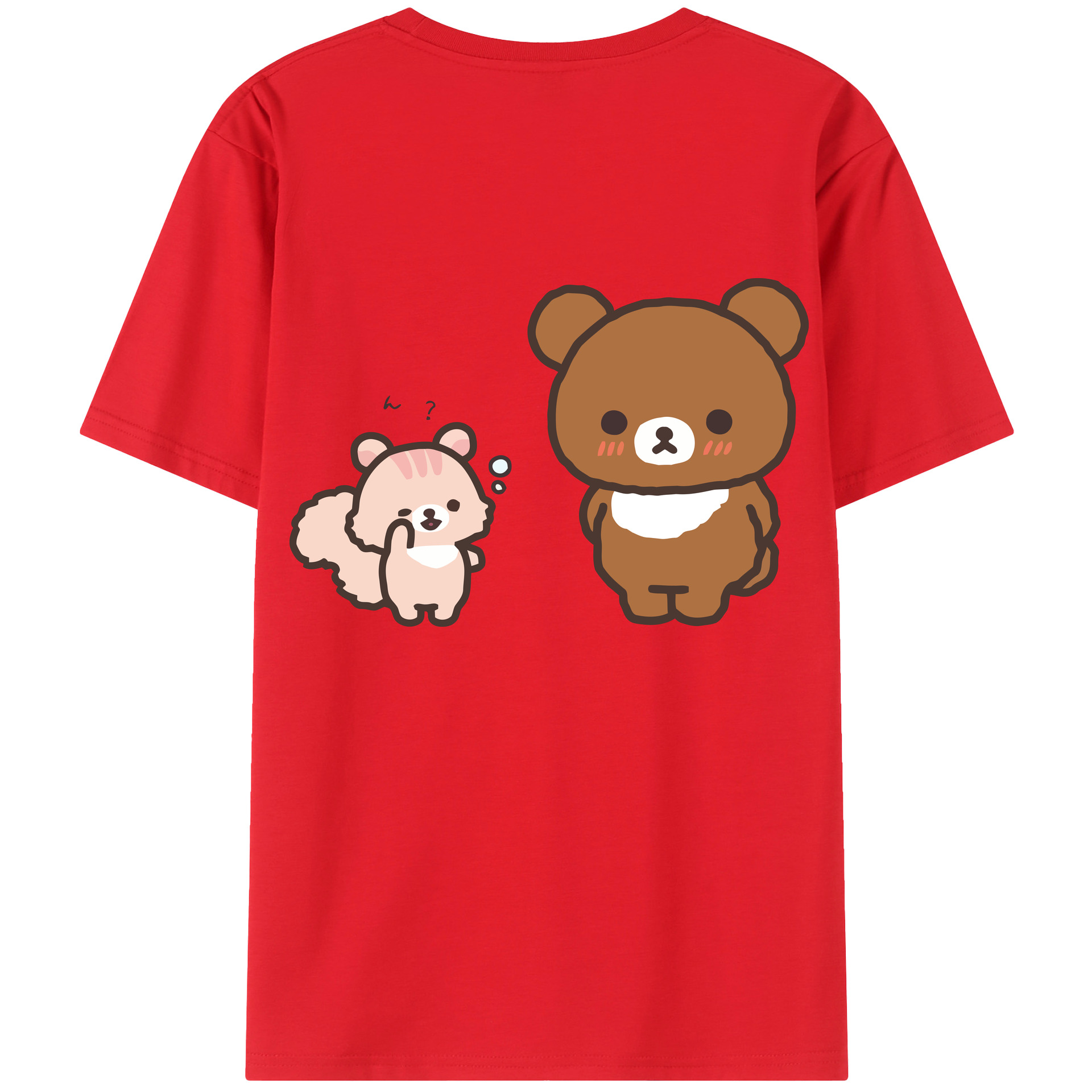 （画像用） リラックマ リラックマ キイロイトリ Rilakkuma Korilakkuma Kiiroitori レディース半袖Tシャツ(バックプリント)
