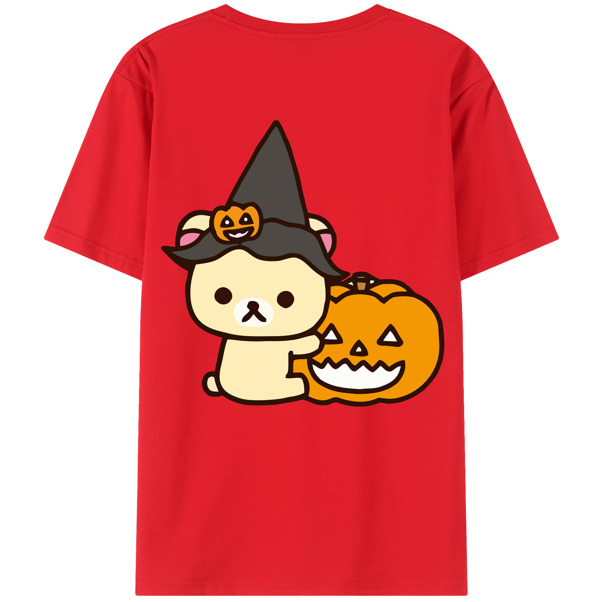 （画像用） リラックマ リラックマ キイロイトリ Rilakkuma Korilakkuma Kiiroitori レディース半袖Tシャツ(バックプリント)