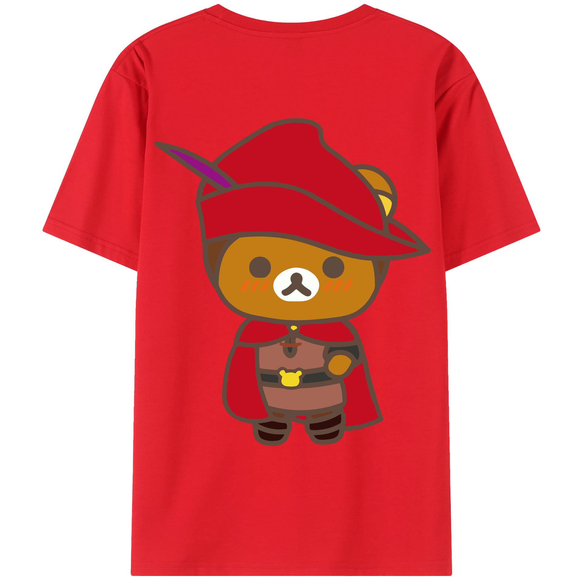 （画像用） リラックマ リラックマ キイロイトリ Rilakkuma Korilakkuma Kiiroitori レディース半袖Tシャツ(バックプリント)
