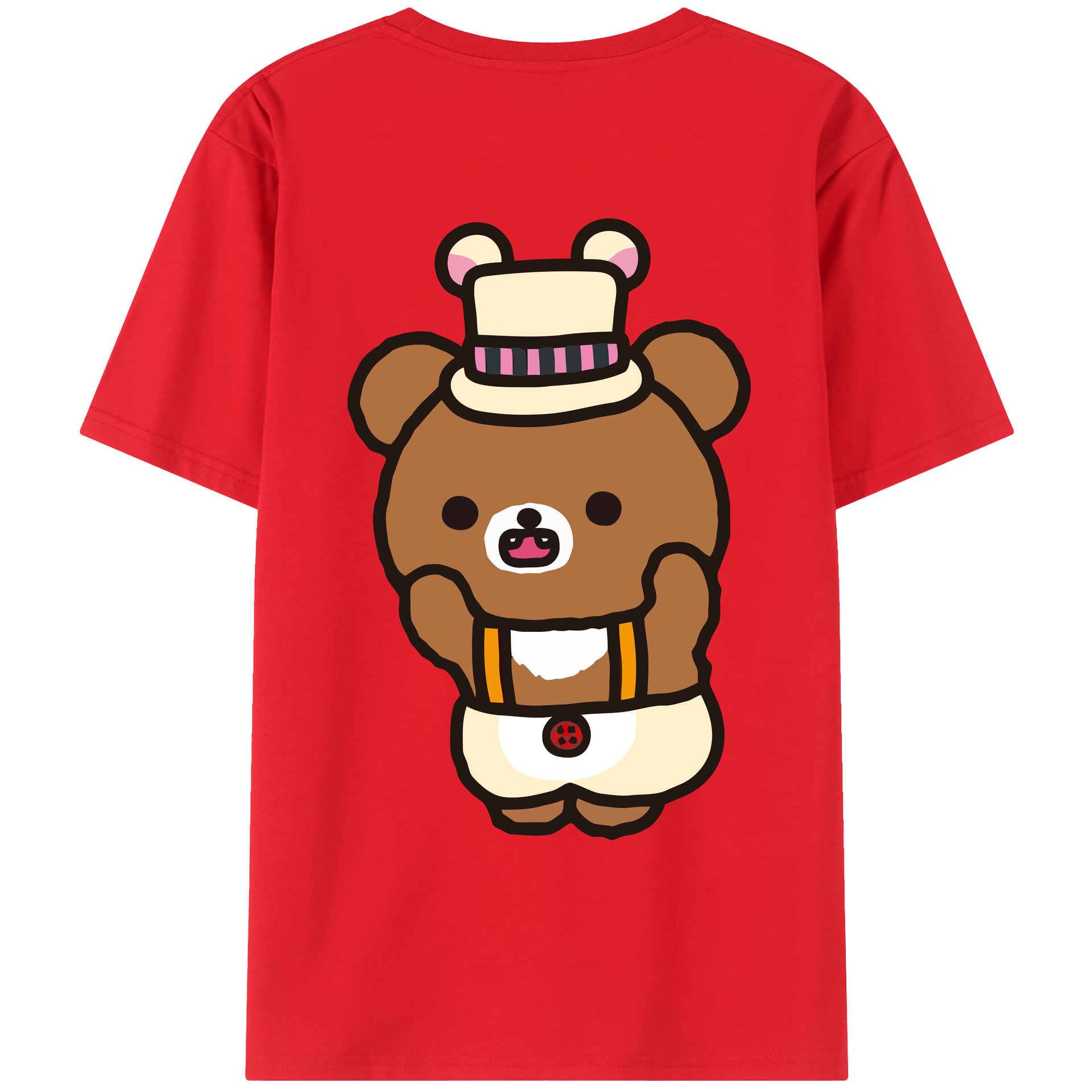 （画像用） リラックマ リラックマ キイロイトリ Rilakkuma Korilakkuma Kiiroitori レディース半袖Tシャツ(バックプリント)