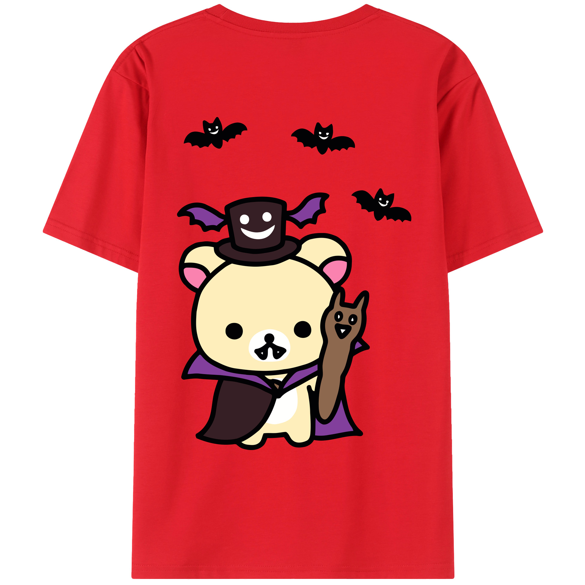 （画像用） リラックマ リラックマ キイロイトリ Rilakkuma Korilakkuma Kiiroitori レディース半袖Tシャツ(バックプリント)
