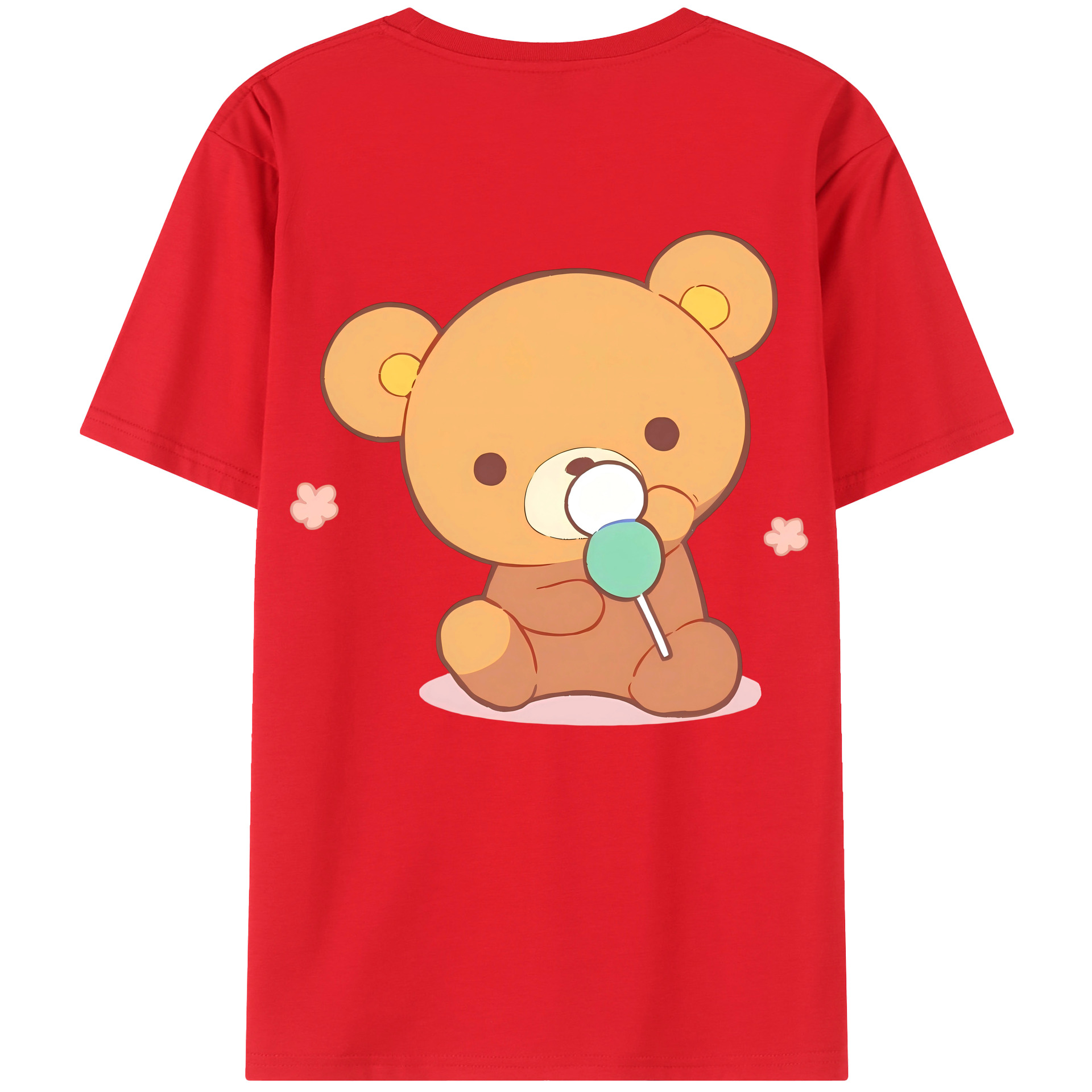 （画像用） リラックマ リラックマ キイロイトリ Rilakkuma Korilakkuma Kiiroitori レディース半袖Tシャツ(バックプリント)