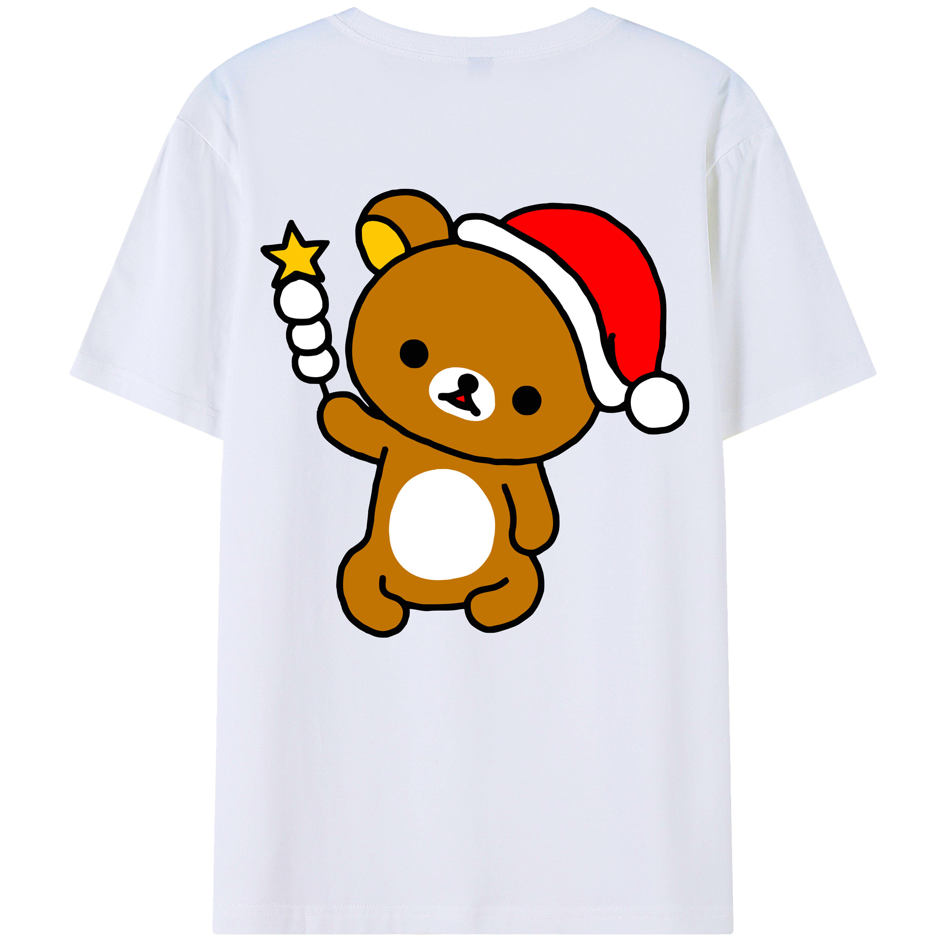 （画像用） リラックマ リラックマ キイロイトリ Rilakkuma Korilakkuma Kiiroitori レディース半袖Tシャツ(バックプリント)