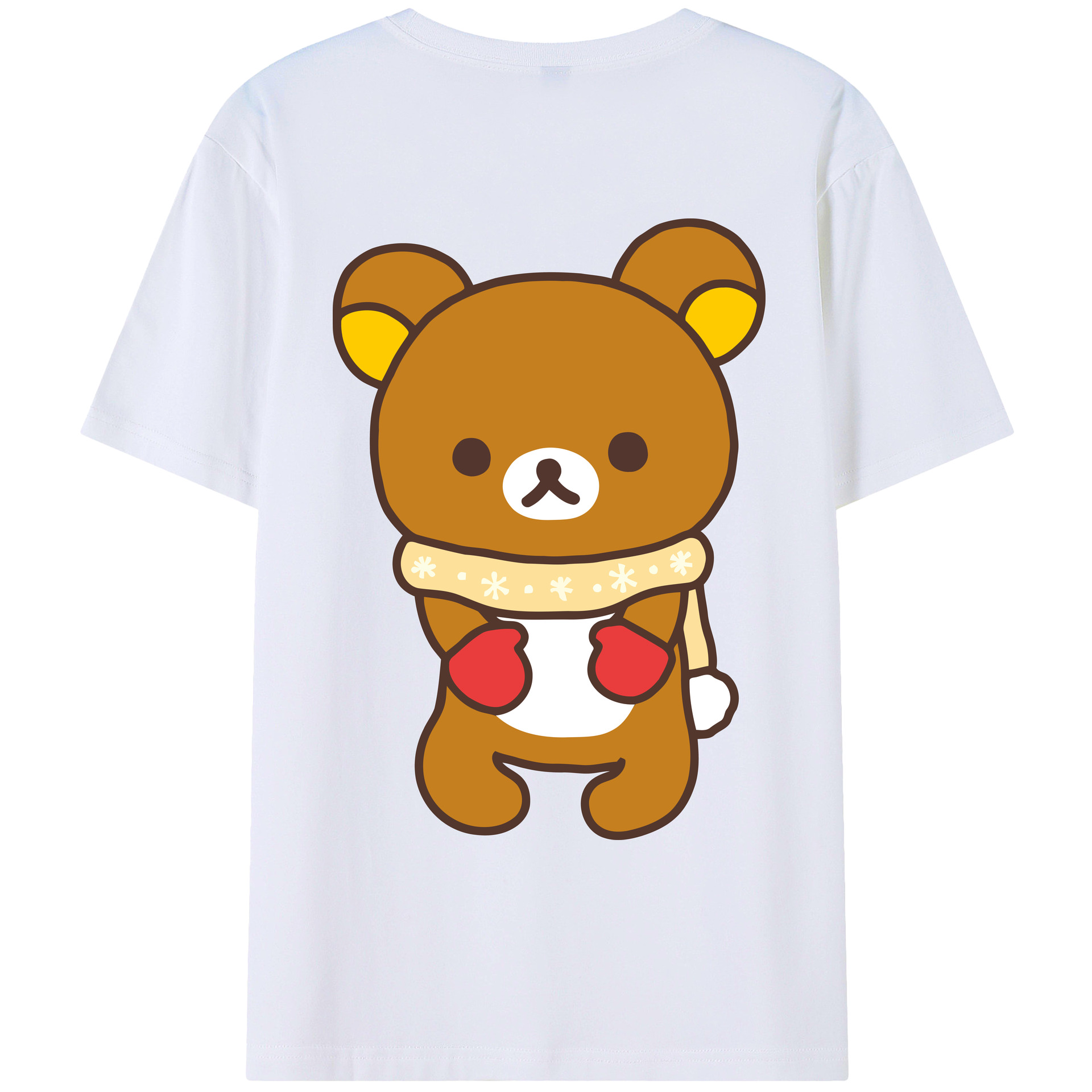 （画像用） リラックマ リラックマ キイロイトリ Rilakkuma Korilakkuma Kiiroitori レディース半袖Tシャツ(バックプリント)