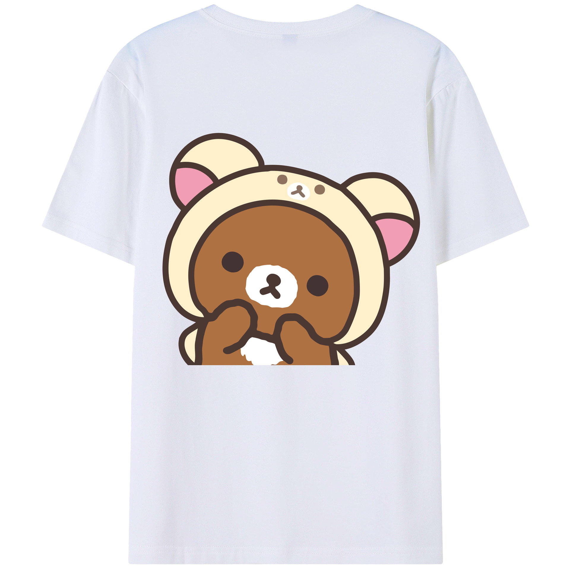 （画像用） リラックマ リラックマ キイロイトリ Rilakkuma Korilakkuma Kiiroitori レディース半袖Tシャツ(バックプリント)