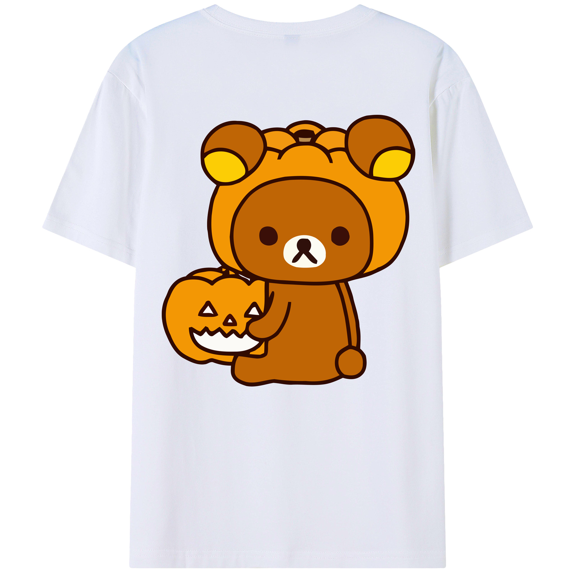 （画像用） リラックマ リラックマ キイロイトリ Rilakkuma Korilakkuma Kiiroitori レディース半袖Tシャツ(バックプリント)