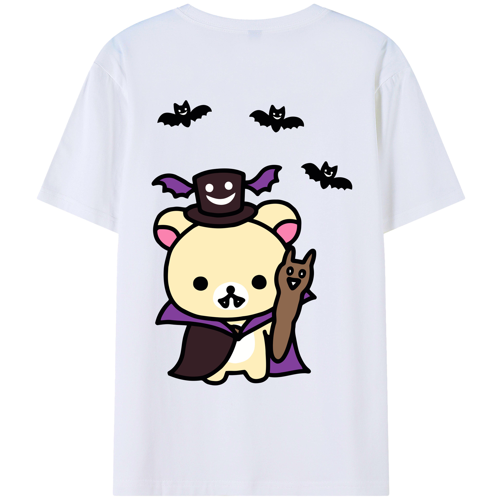 （画像用） リラックマ リラックマ キイロイトリ Rilakkuma Korilakkuma Kiiroitori レディース半袖Tシャツ(バックプリント)