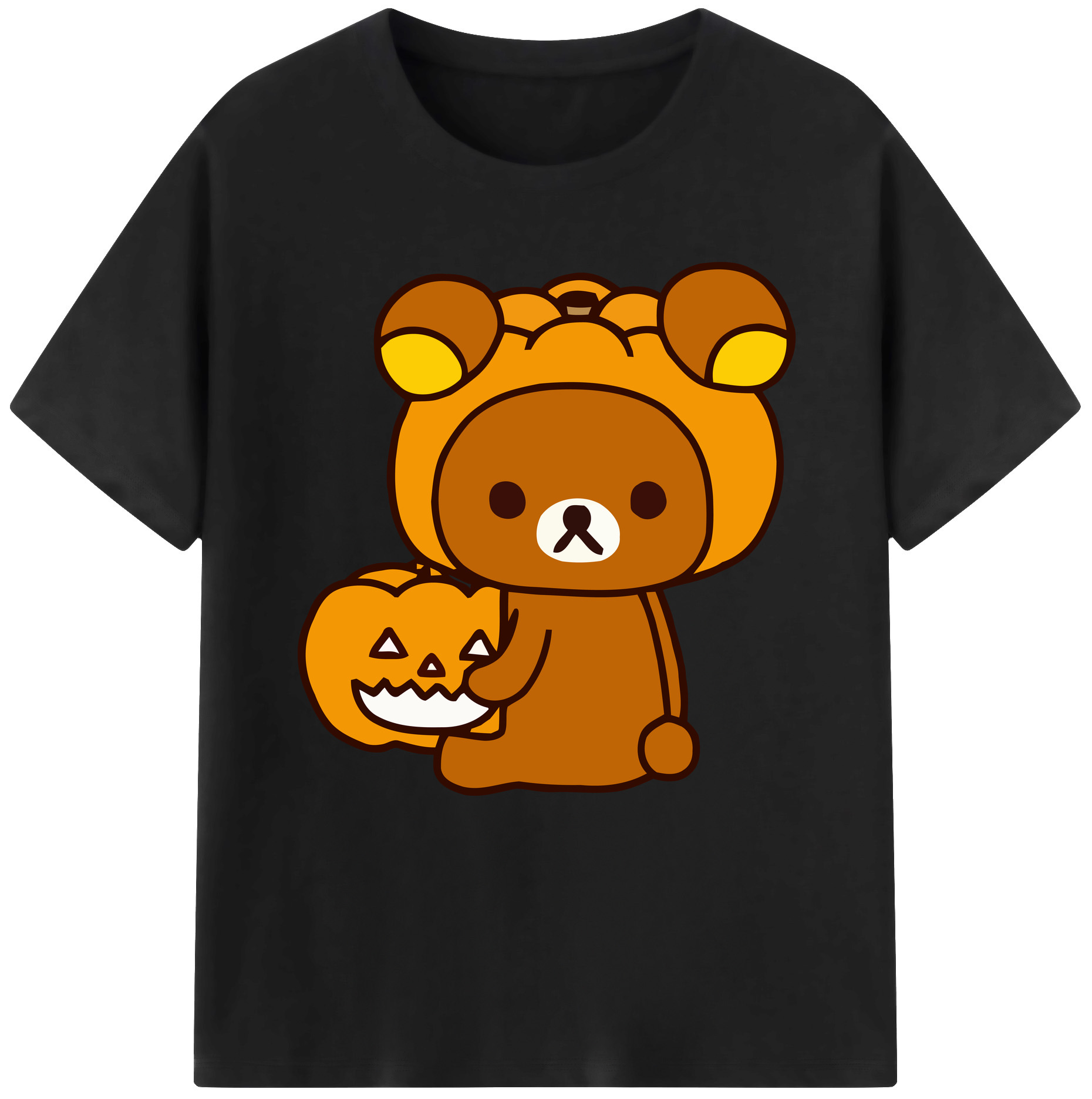 （画像用） リラックマ リラックマ キイロイトリ Rilakkuma Korilakkuma Kiiroitori レディースカジュアルプリントTシャツ（綿100％）