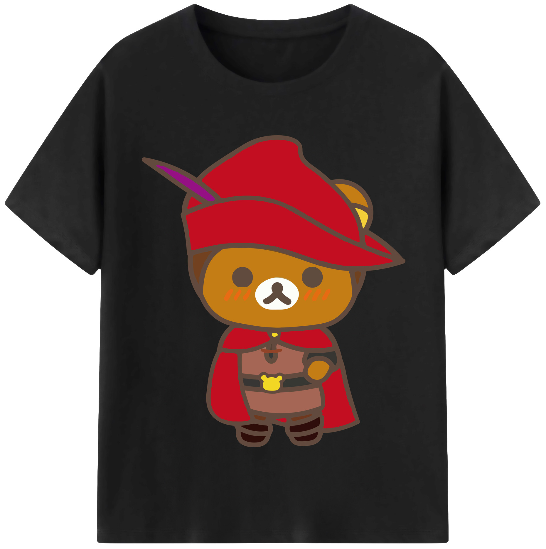 （画像用） リラックマ リラックマ キイロイトリ Rilakkuma Korilakkuma Kiiroitori レディースカジュアルプリントTシャツ（綿100％）