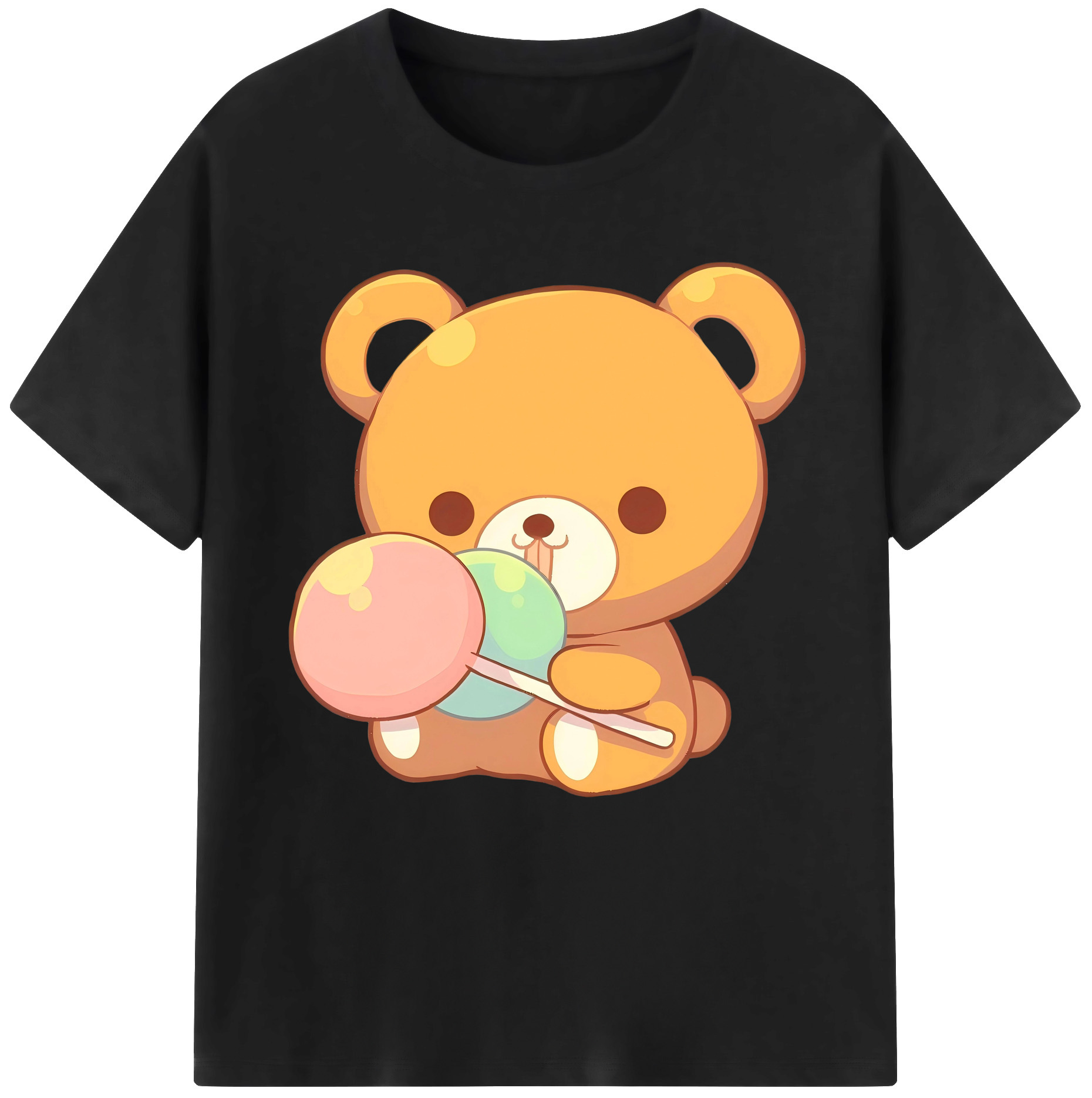（画像用） リラックマ リラックマ キイロイトリ Rilakkuma Korilakkuma Kiiroitori レディースカジュアルプリントTシャツ（綿100％）