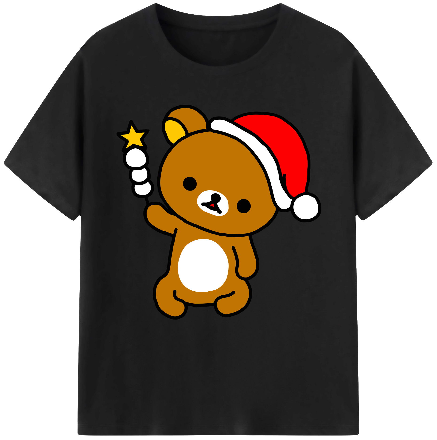 （画像用） リラックマ リラックマ キイロイトリ Rilakkuma Korilakkuma Kiiroitori レディースカジュアルプリントTシャツ（綿100％）