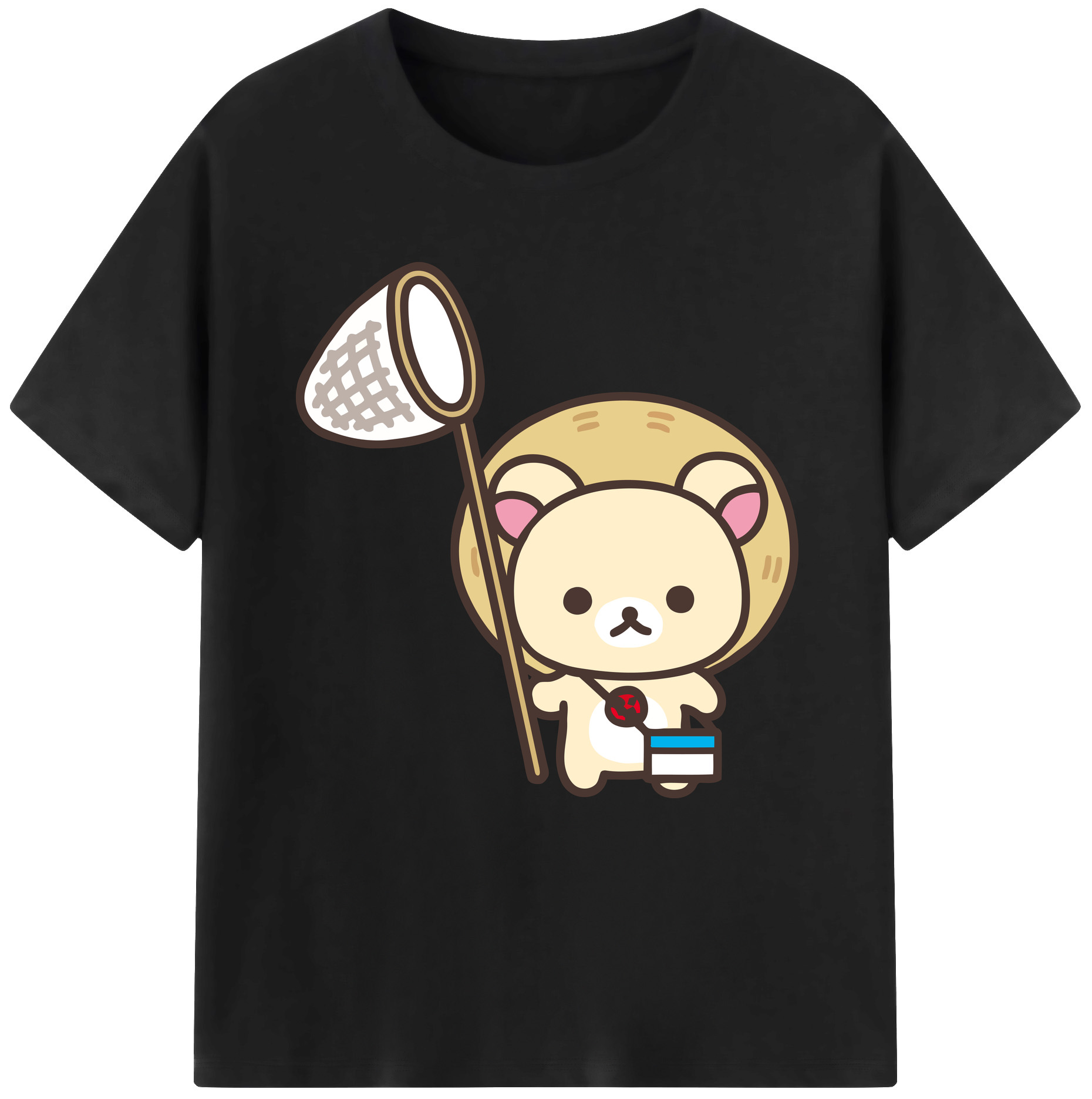 （画像用） リラックマ リラックマ キイロイトリ Rilakkuma Korilakkuma Kiiroitori レディースカジュアルプリントTシャツ（綿100％）
