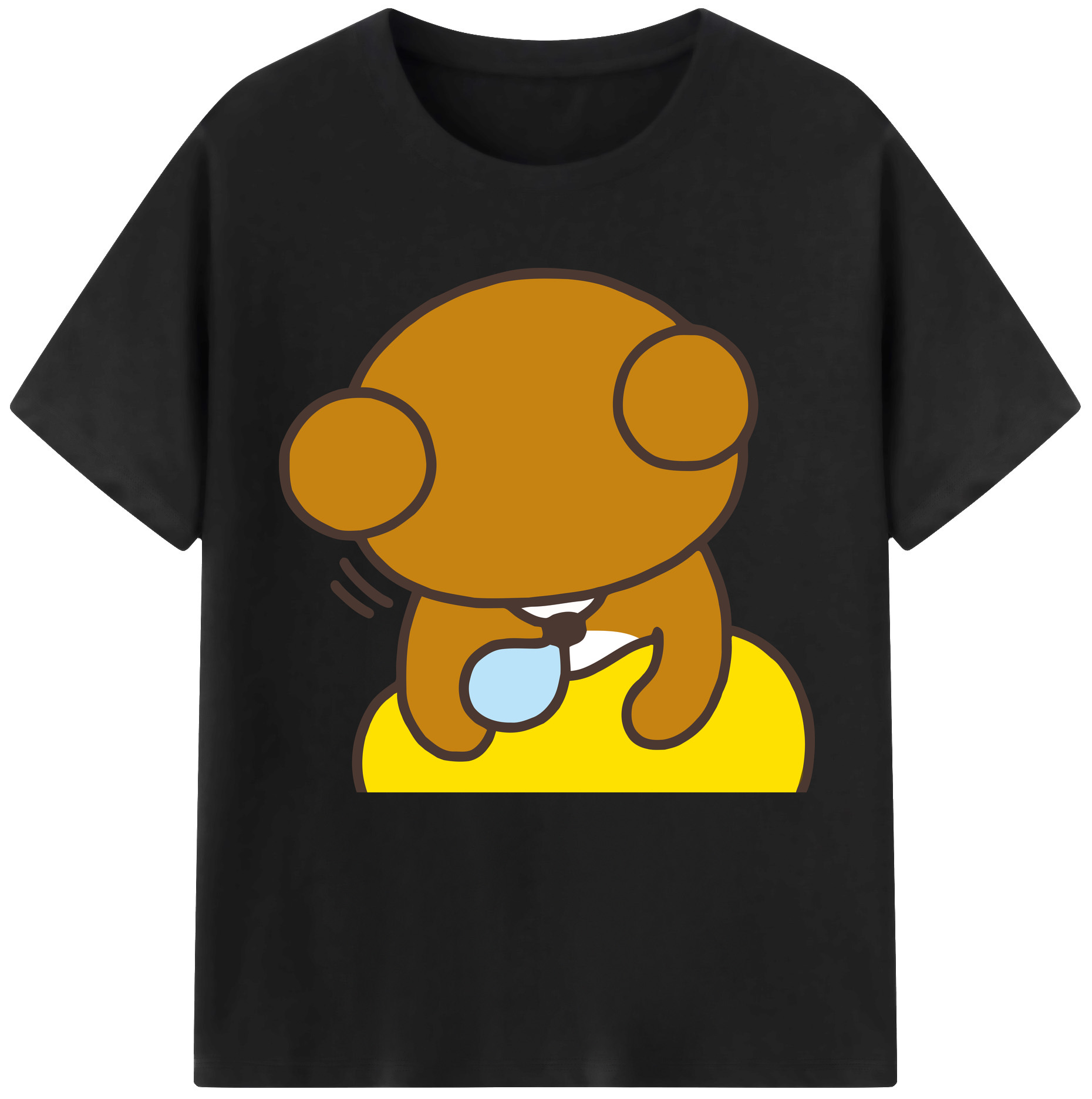 （画像用） リラックマ リラックマ キイロイトリ Rilakkuma Korilakkuma Kiiroitori レディースカジュアルプリントTシャツ（綿100％）