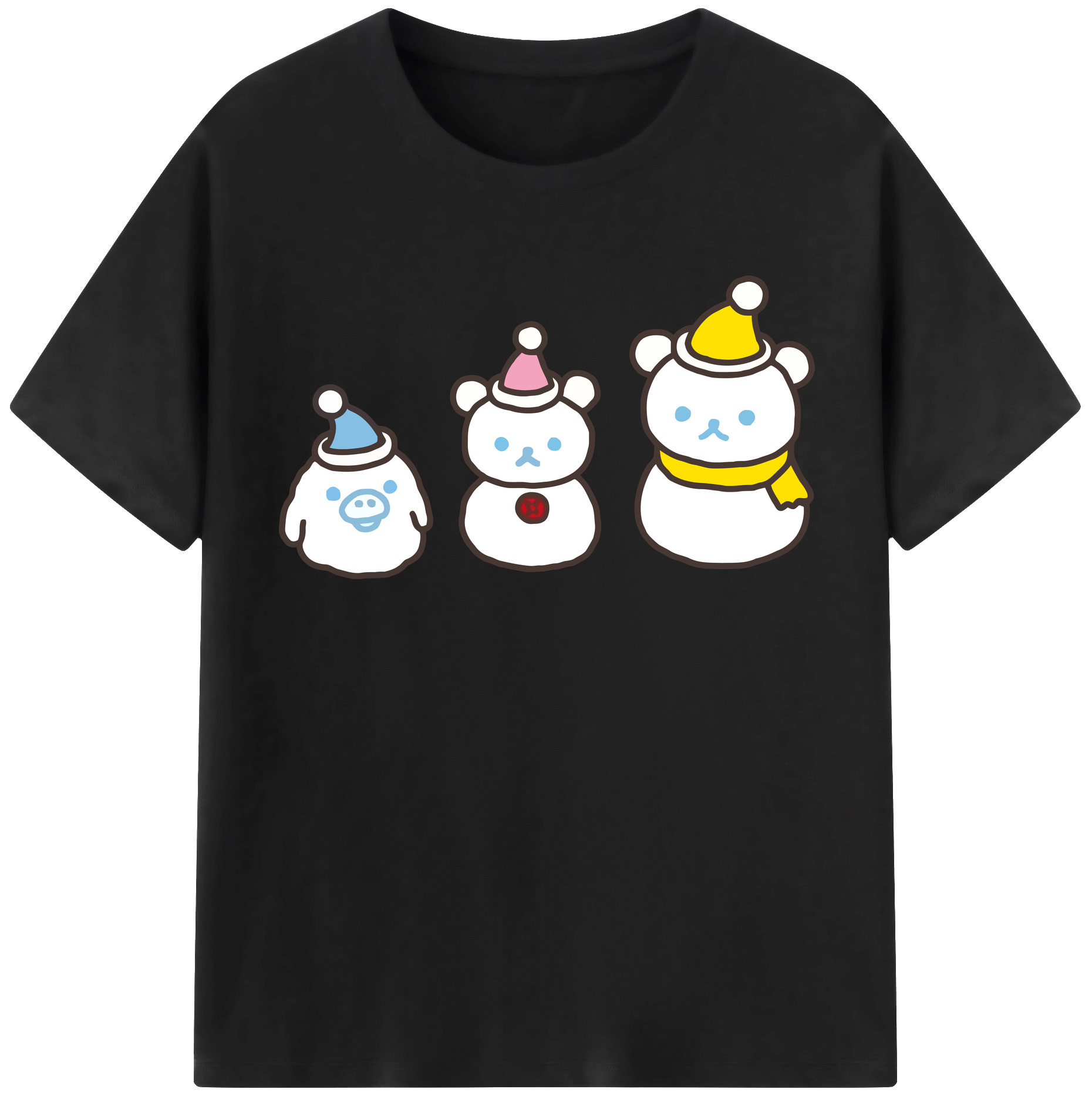 （画像用） リラックマ リラックマ キイロイトリ Rilakkuma Korilakkuma Kiiroitori レディースカジュアルプリントTシャツ（綿100％）