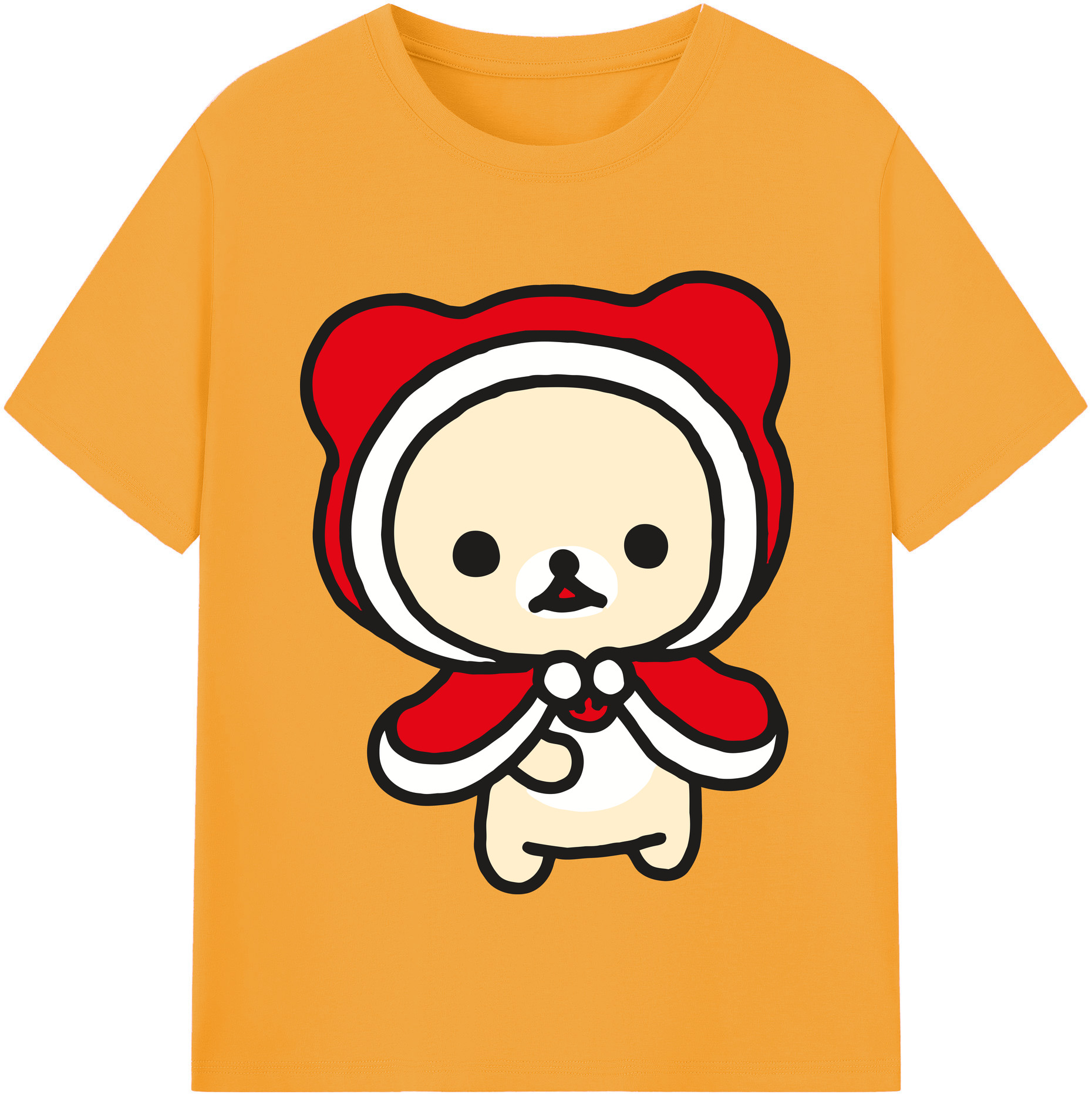 （画像用） リラックマ リラックマ キイロイトリ Rilakkuma Korilakkuma Kiiroitori レディースカジュアルプリントTシャツ（綿100％）