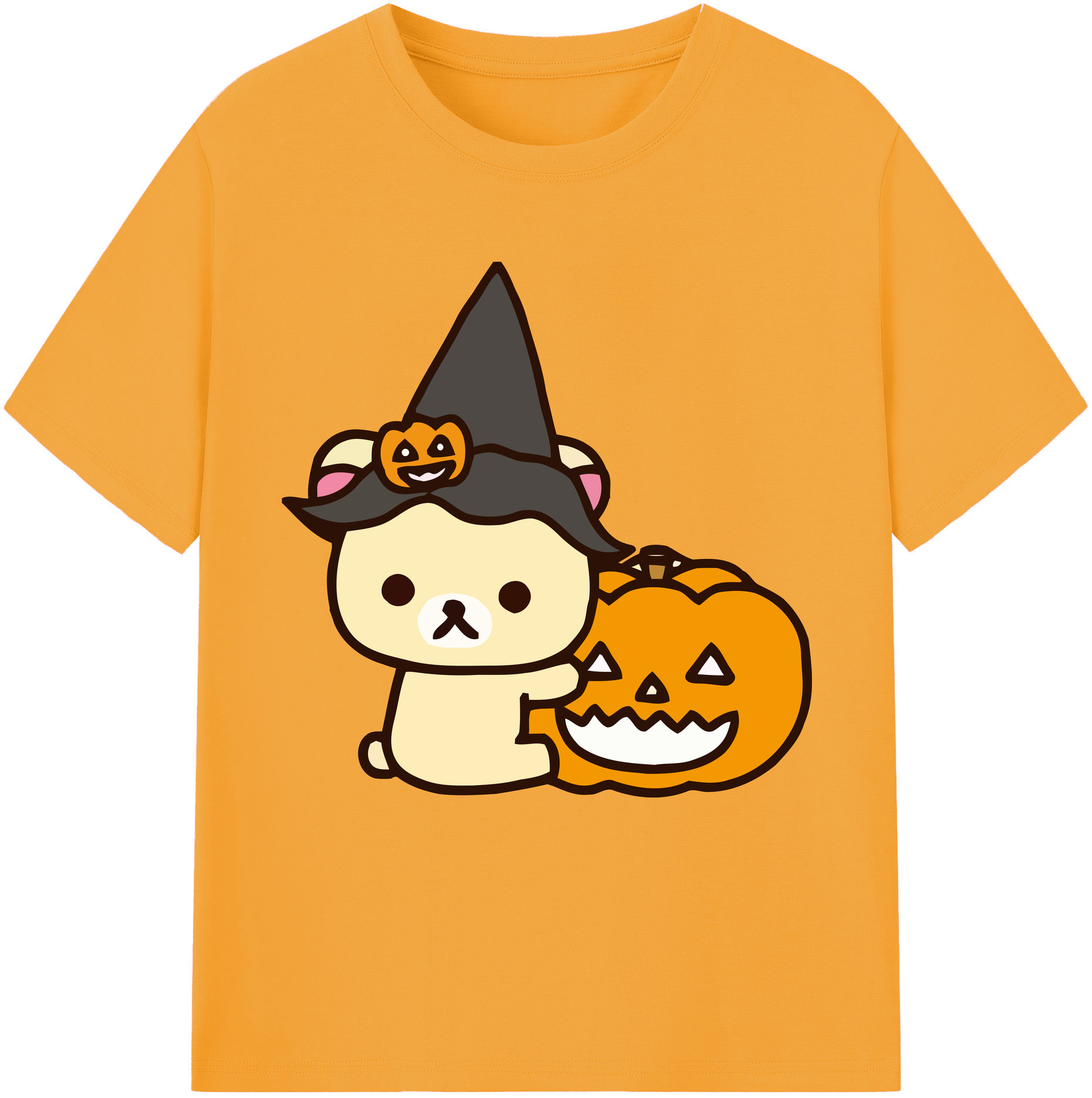 （画像用） リラックマ リラックマ キイロイトリ Rilakkuma Korilakkuma Kiiroitori レディースカジュアルプリントTシャツ（綿100％）