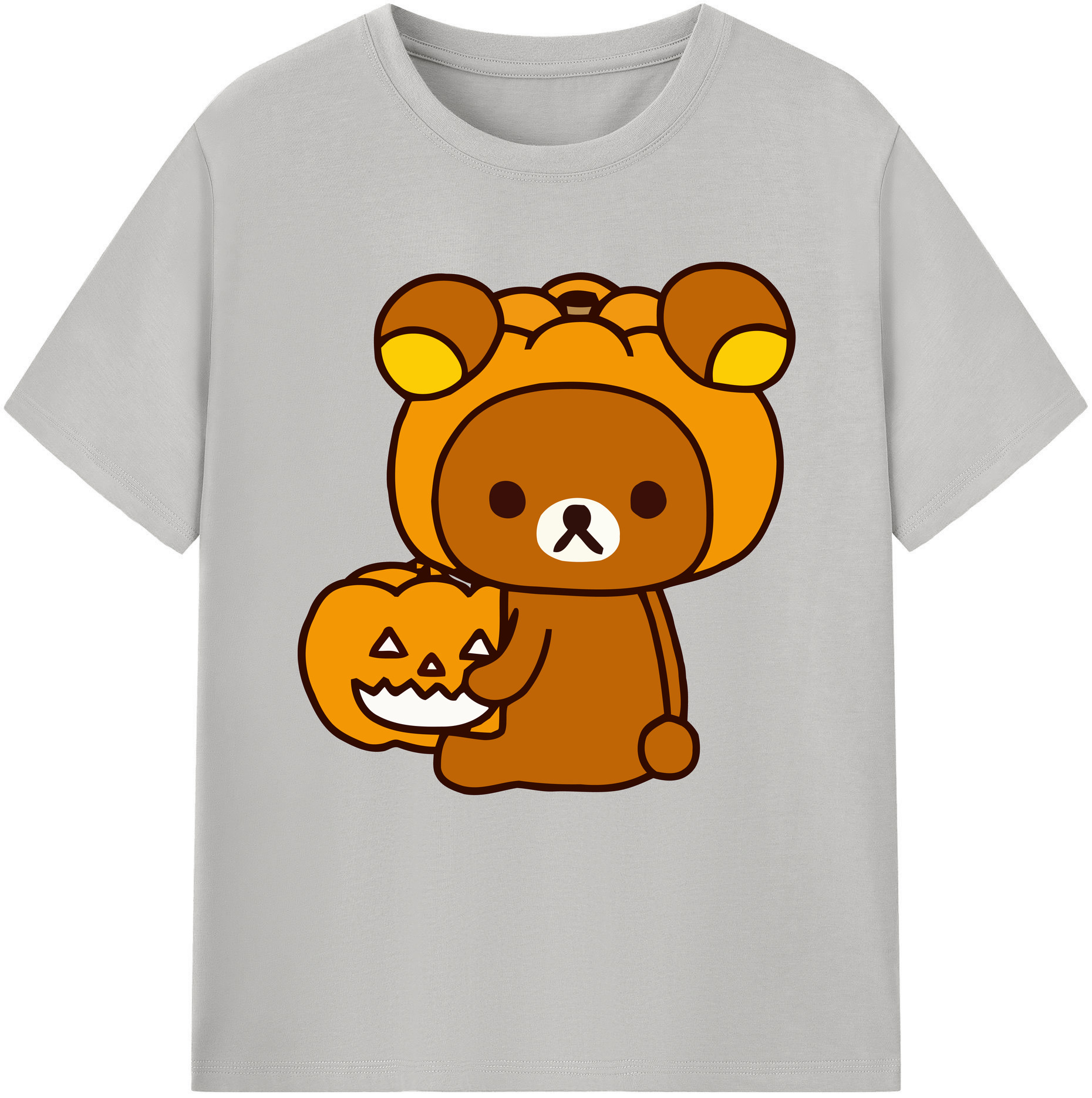 （画像用） リラックマ リラックマ キイロイトリ Rilakkuma Korilakkuma Kiiroitori レディースカジュアルプリントTシャツ（綿100％）