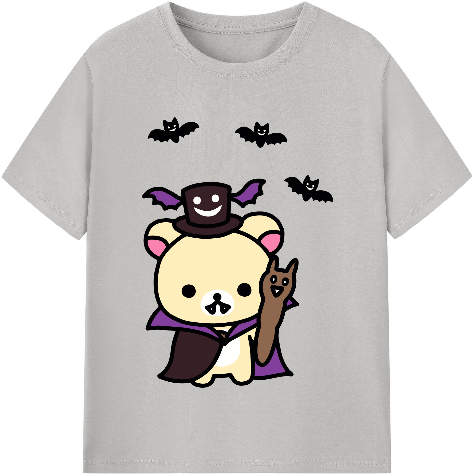 （画像用） リラックマ リラックマ キイロイトリ Rilakkuma Korilakkuma Kiiroitori レディースカジュアルプリントTシャツ（綿100％）
