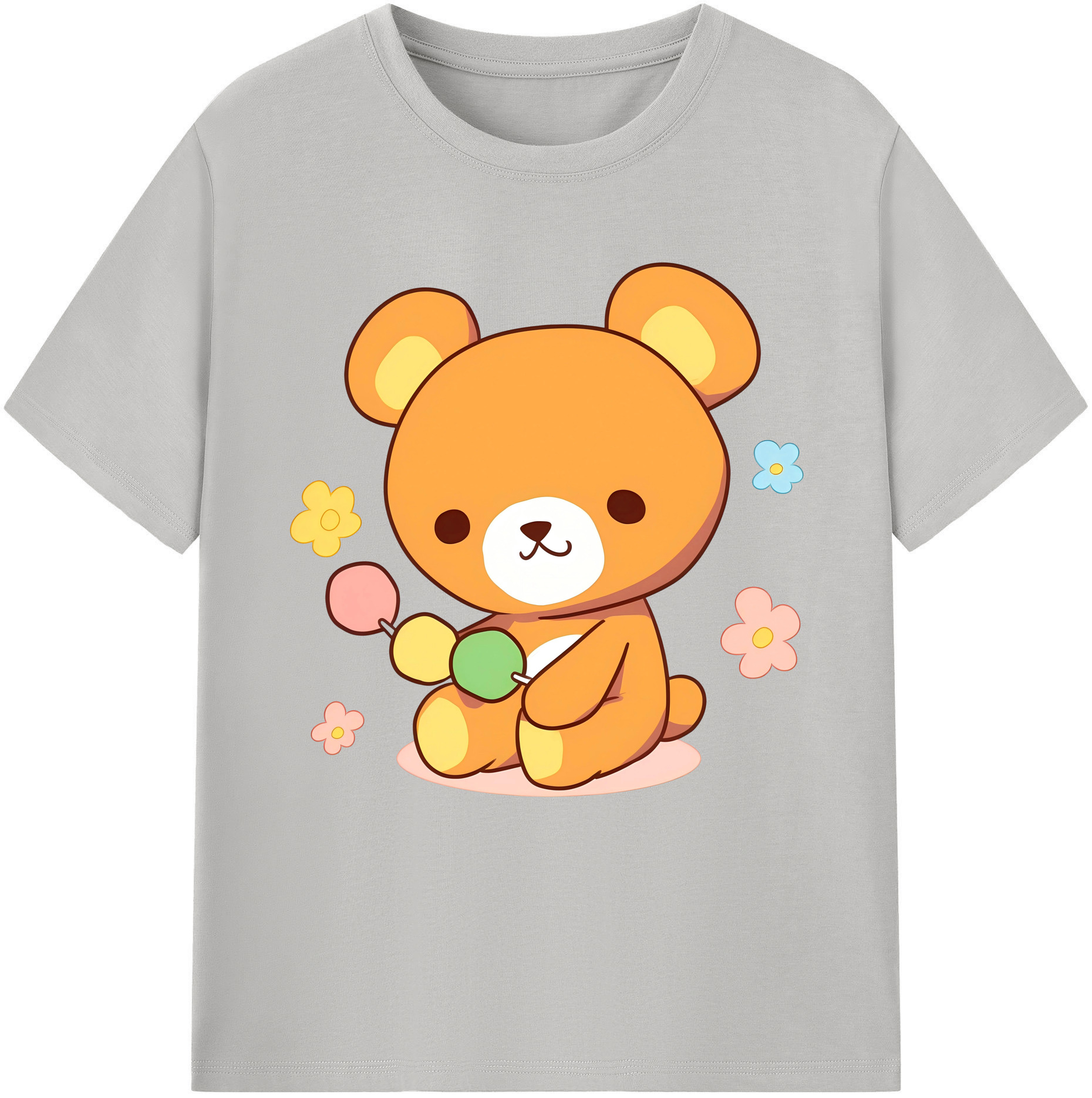 （画像用） リラックマ リラックマ キイロイトリ Rilakkuma Korilakkuma Kiiroitori レディースカジュアルプリントTシャツ（綿100％）