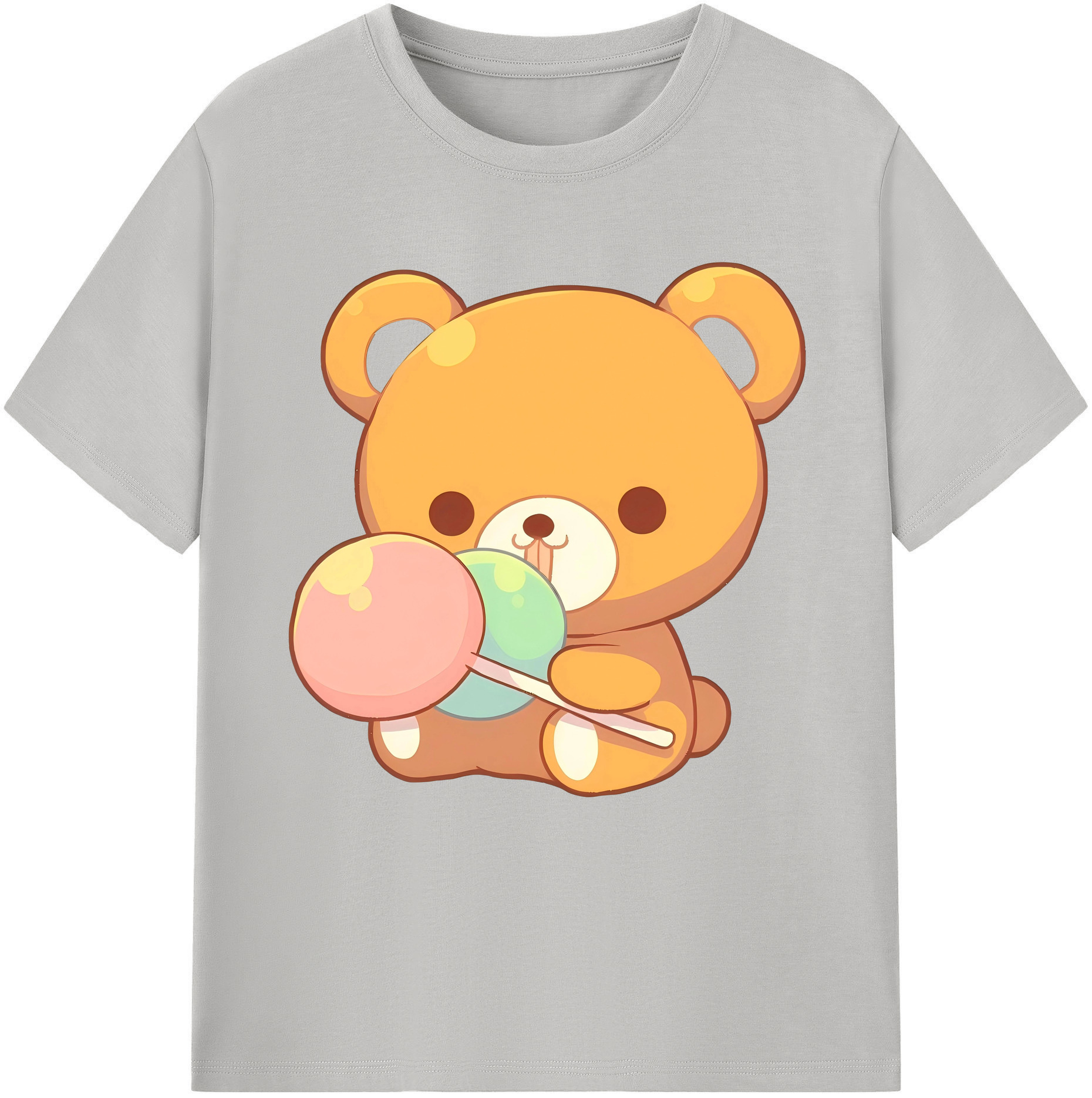 （画像用） リラックマ リラックマ キイロイトリ Rilakkuma Korilakkuma Kiiroitori レディースカジュアルプリントTシャツ（綿100％）