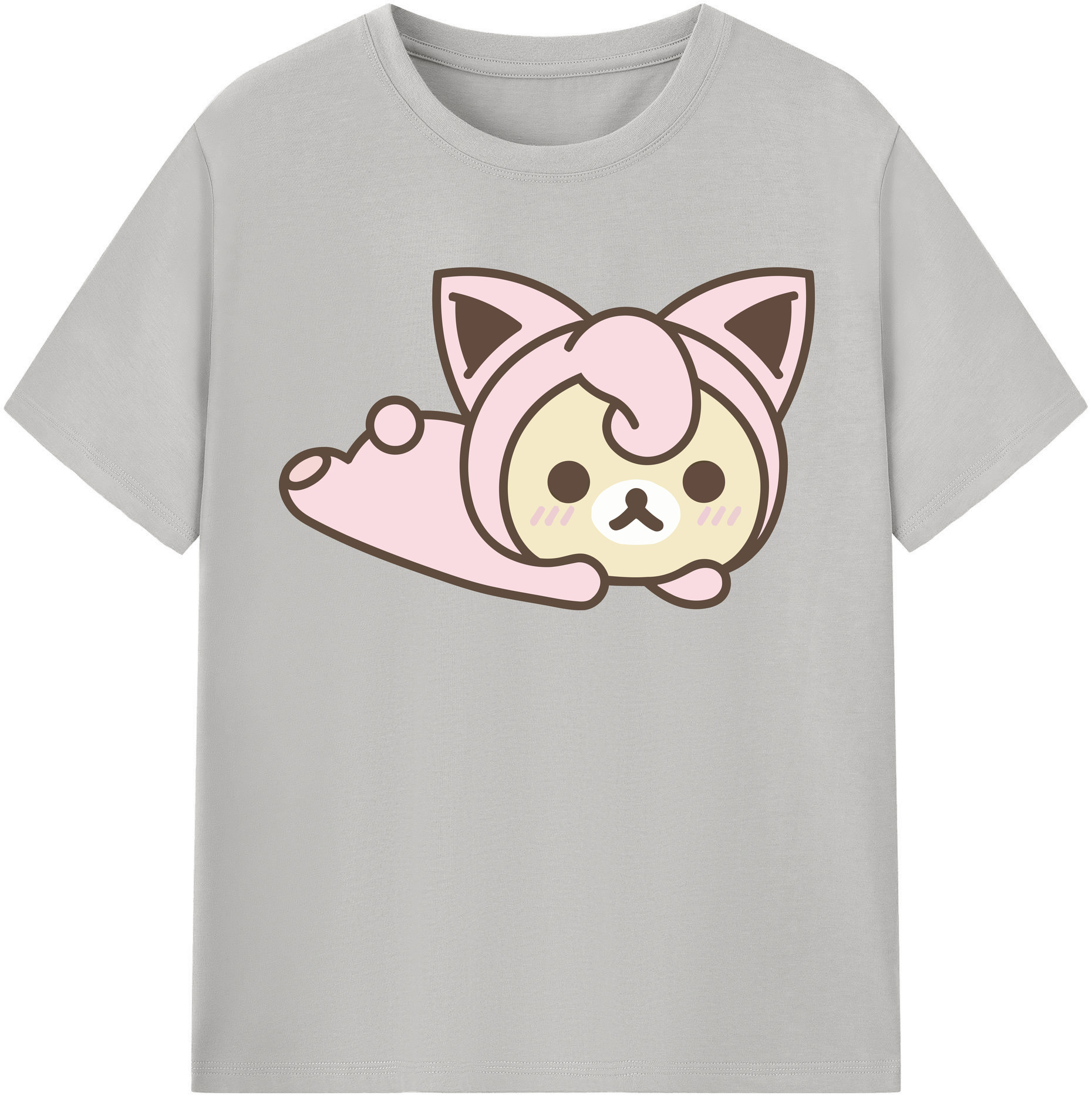 （画像用） リラックマ リラックマ キイロイトリ Rilakkuma Korilakkuma Kiiroitori レディースカジュアルプリントTシャツ（綿100％）