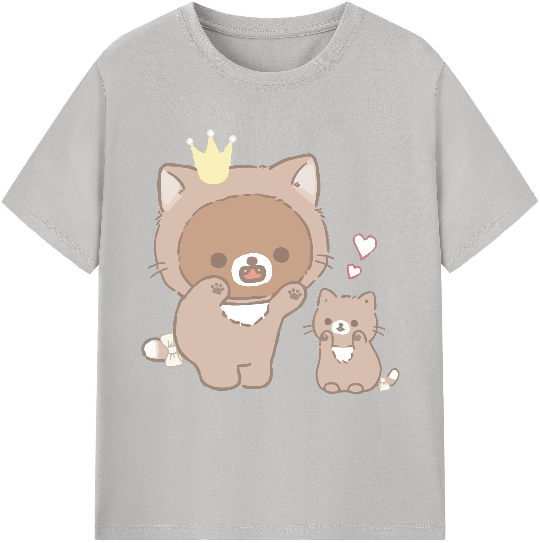 （画像用） リラックマ リラックマ キイロイトリ Rilakkuma Korilakkuma Kiiroitori レディースカジュアルプリントTシャツ（綿100％）