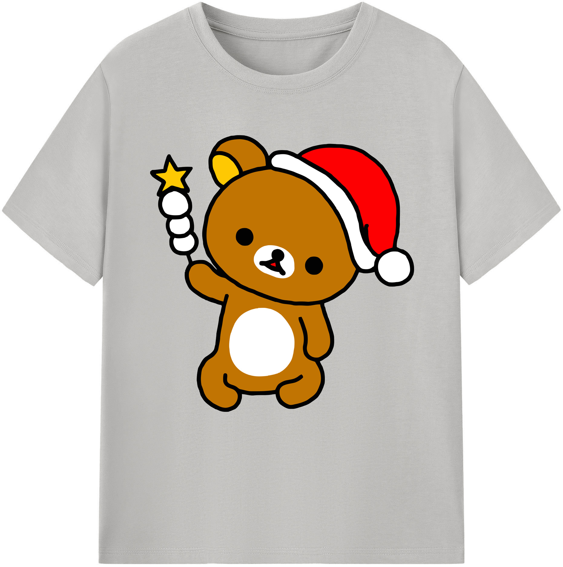 （画像用） リラックマ リラックマ キイロイトリ Rilakkuma Korilakkuma Kiiroitori レディースカジュアルプリントTシャツ（綿100％）