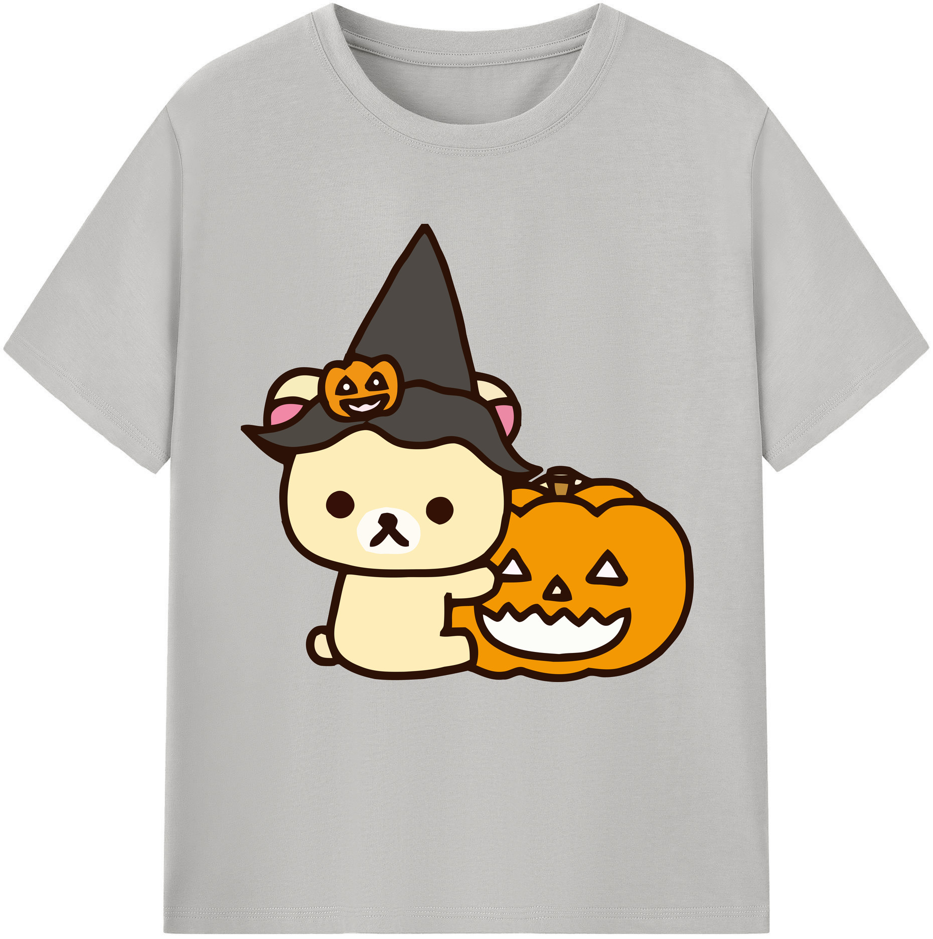 （画像用） リラックマ リラックマ キイロイトリ Rilakkuma Korilakkuma Kiiroitori レディースカジュアルプリントTシャツ（綿100％）