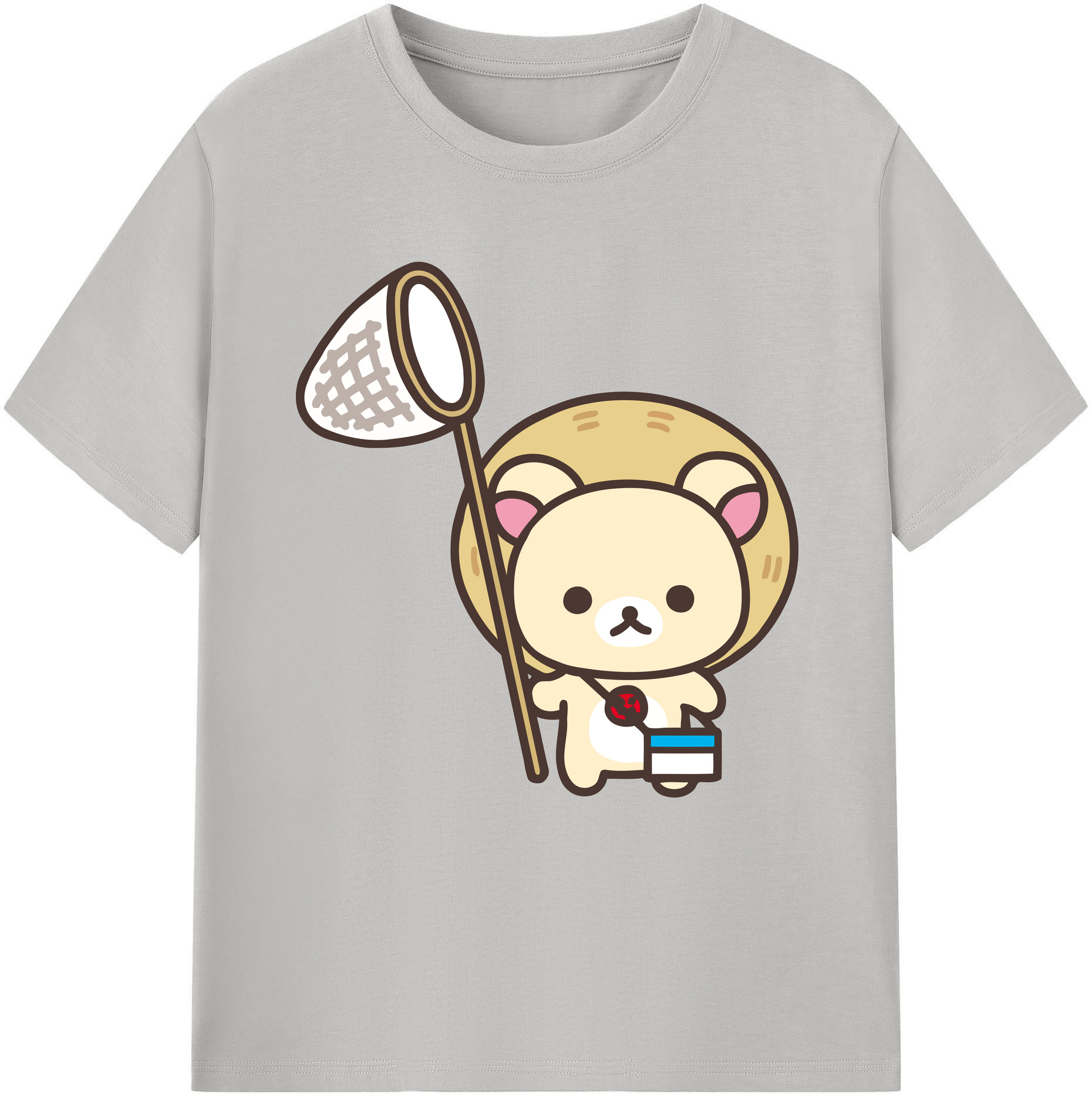 （画像用） リラックマ リラックマ キイロイトリ Rilakkuma Korilakkuma Kiiroitori レディースカジュアルプリントTシャツ（綿100％）