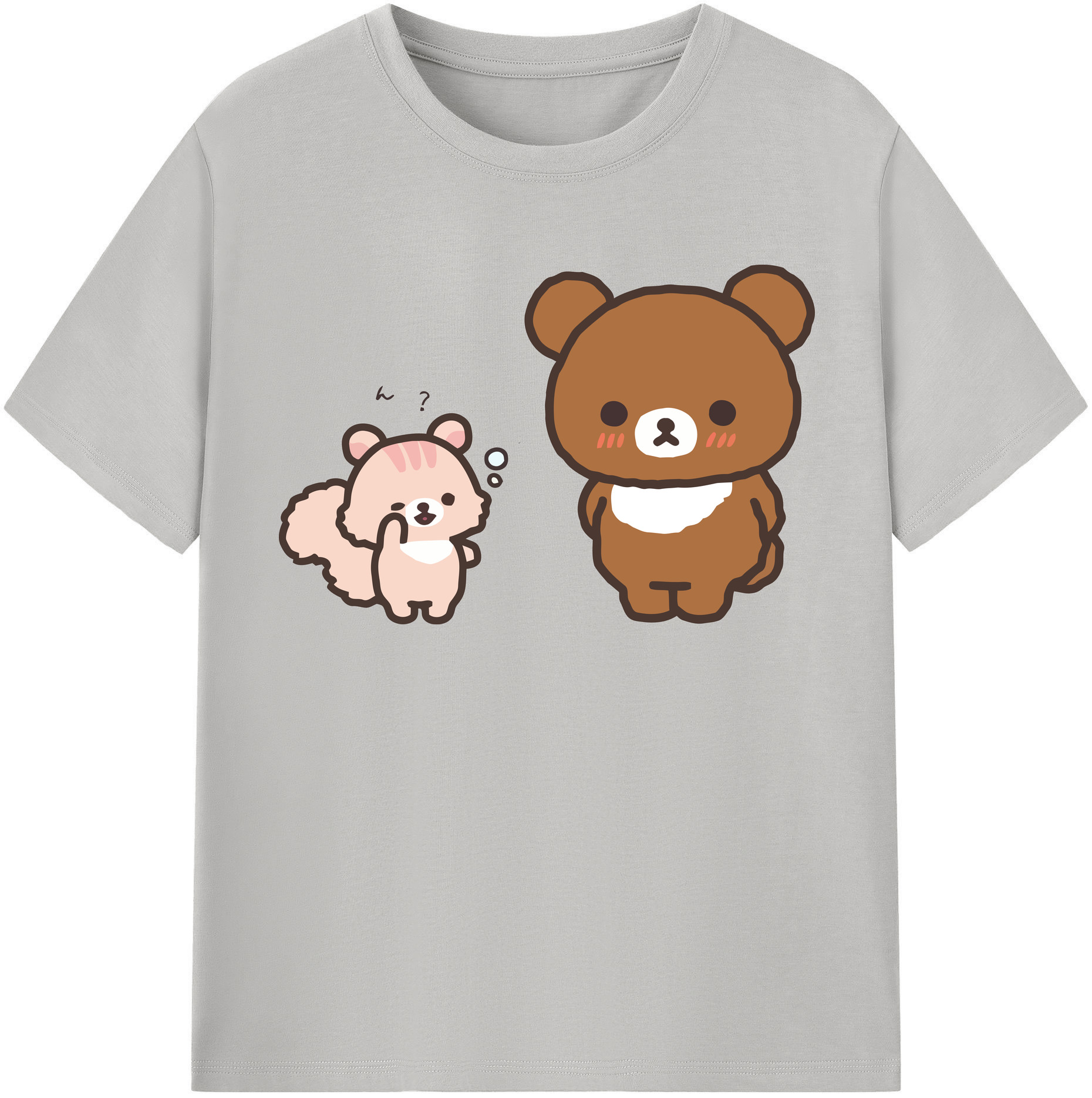 （画像用） リラックマ リラックマ キイロイトリ Rilakkuma Korilakkuma Kiiroitori レディースカジュアルプリントTシャツ（綿100％）