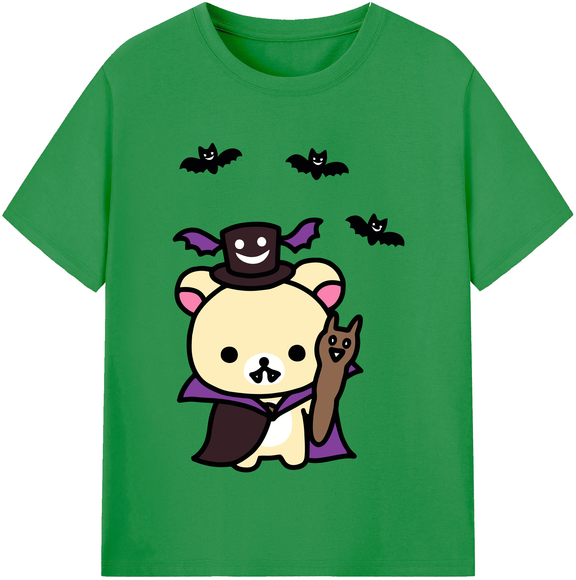 （画像用） リラックマ リラックマ キイロイトリ Rilakkuma Korilakkuma Kiiroitori レディースカジュアルプリントTシャツ（綿100％）