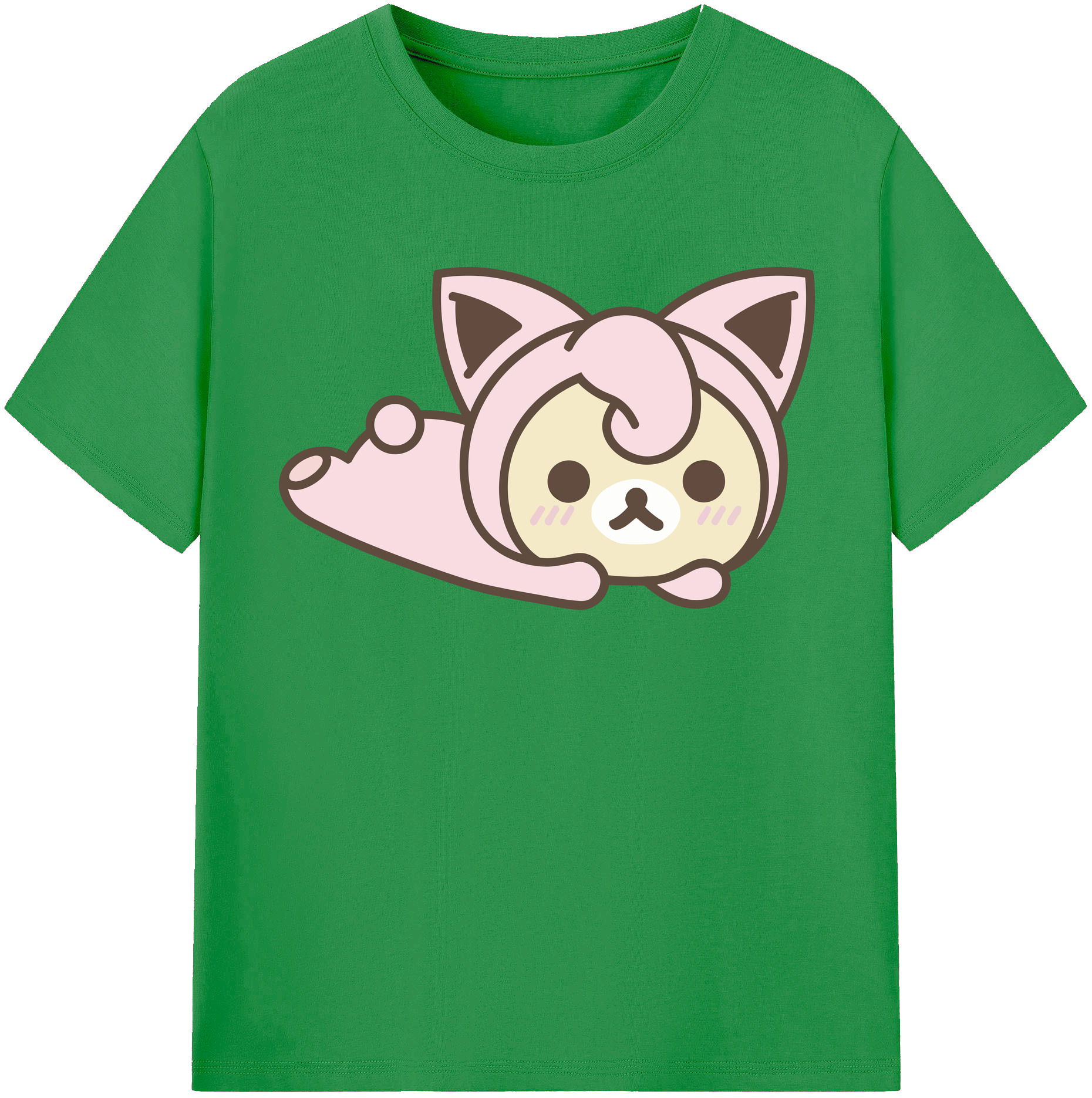 （画像用） リラックマ リラックマ キイロイトリ Rilakkuma Korilakkuma Kiiroitori レディースカジュアルプリントTシャツ（綿100％）