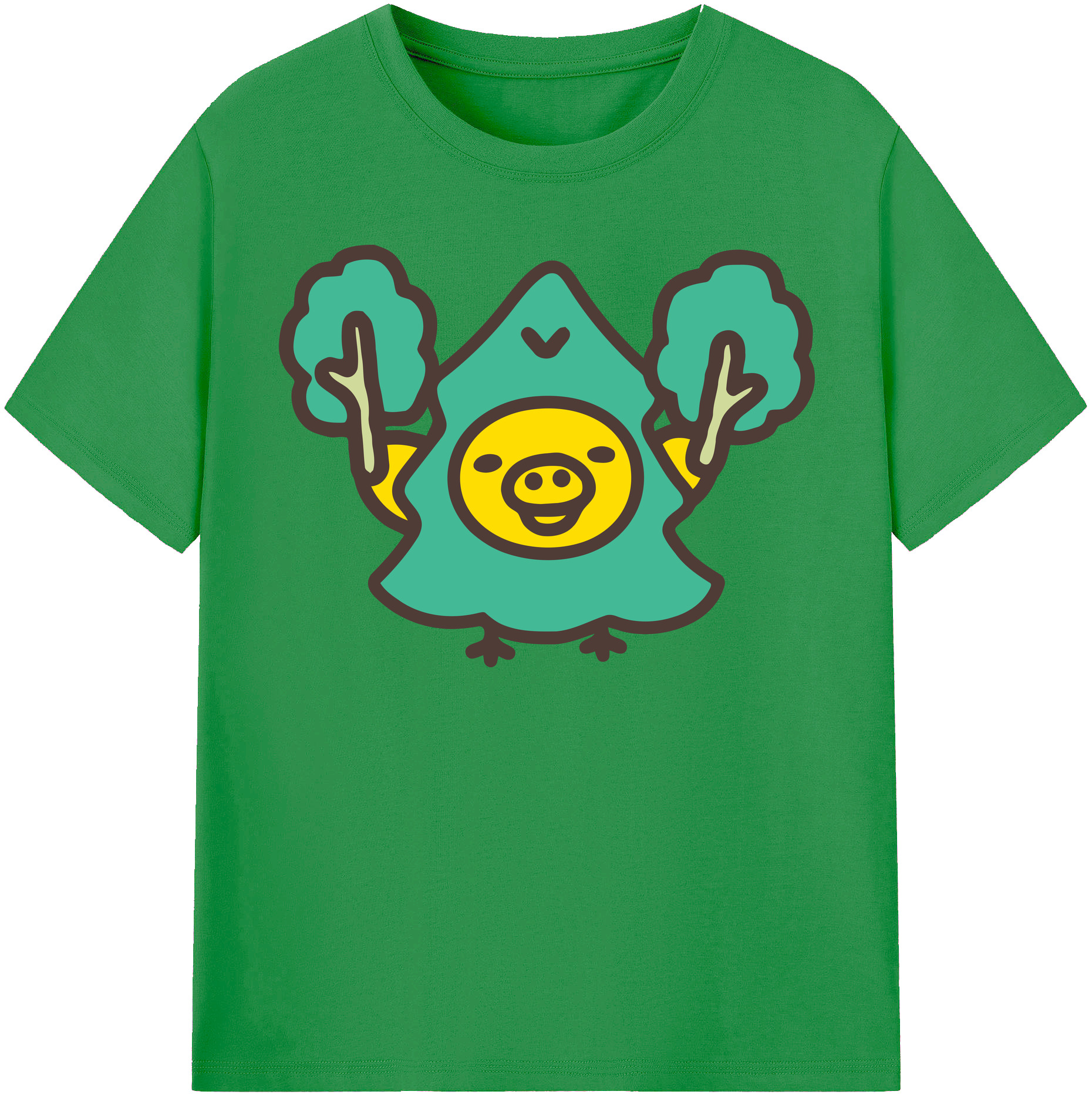 （画像用） リラックマ リラックマ キイロイトリ Rilakkuma Korilakkuma Kiiroitori レディースカジュアルプリントTシャツ（綿100％）