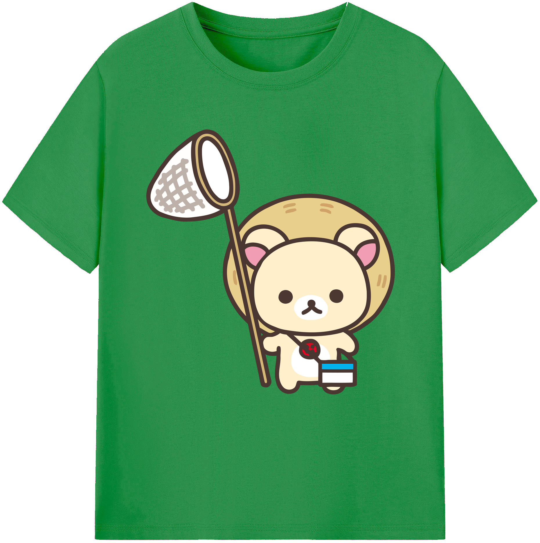 （画像用） リラックマ リラックマ キイロイトリ Rilakkuma Korilakkuma Kiiroitori レディースカジュアルプリントTシャツ（綿100％）