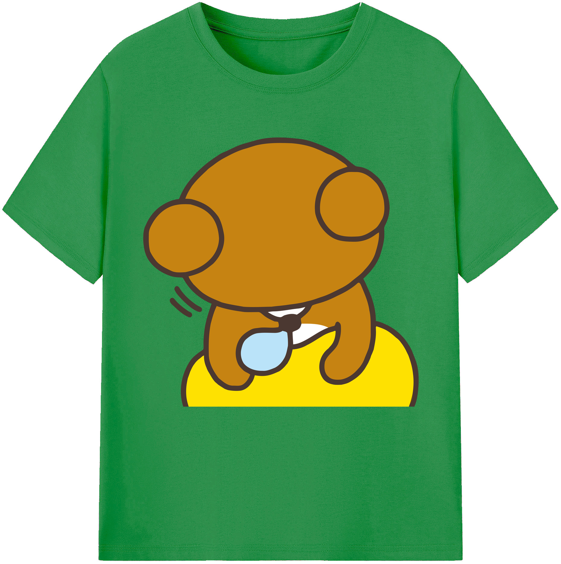 （画像用） リラックマ リラックマ キイロイトリ Rilakkuma Korilakkuma Kiiroitori レディースカジュアルプリントTシャツ（綿100％）
