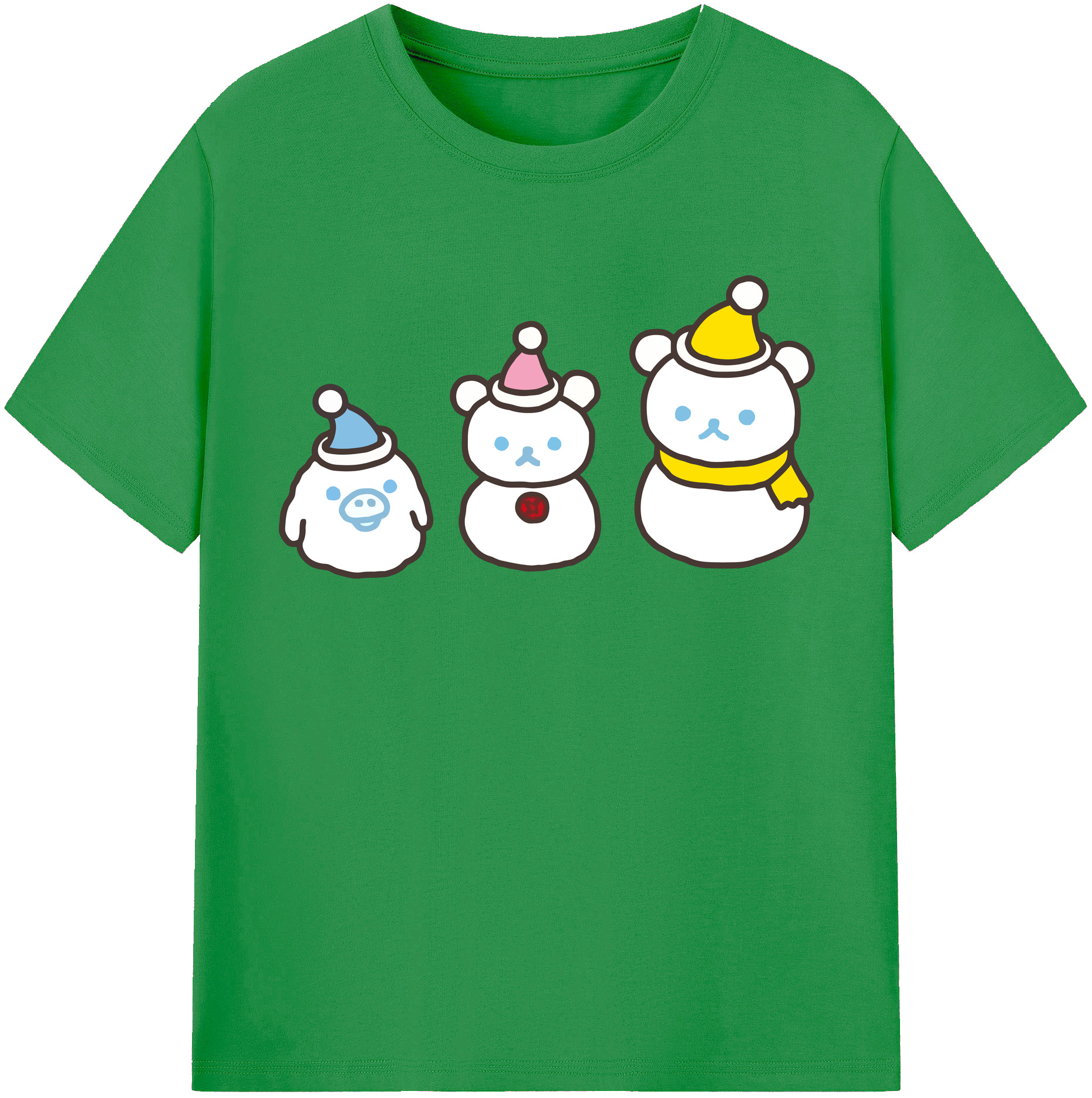（画像用） リラックマ リラックマ キイロイトリ Rilakkuma Korilakkuma Kiiroitori レディースカジュアルプリントTシャツ（綿100％）