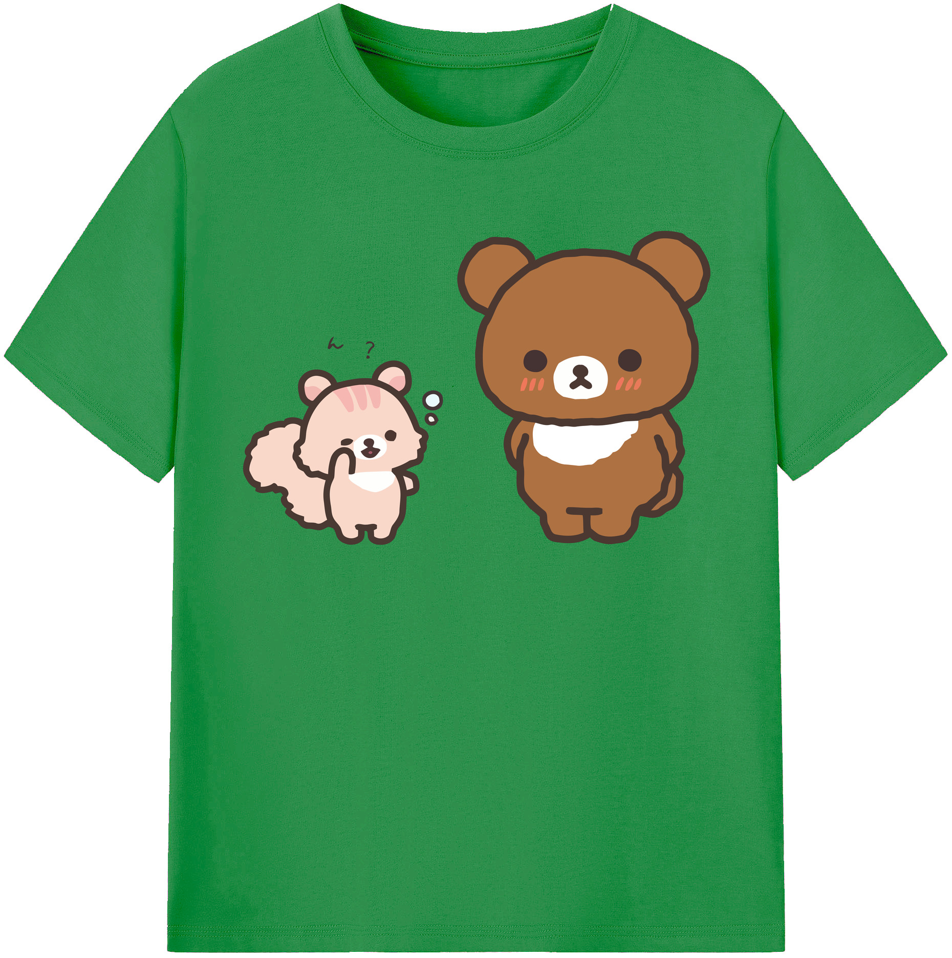 （画像用） リラックマ リラックマ キイロイトリ Rilakkuma Korilakkuma Kiiroitori レディースカジュアルプリントTシャツ（綿100％）
