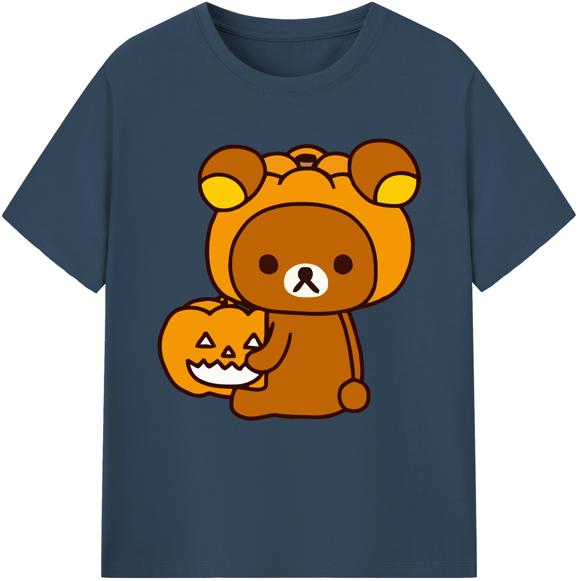 （画像用） リラックマ リラックマ キイロイトリ Rilakkuma Korilakkuma Kiiroitori レディースカジュアルプリントTシャツ（綿100％）