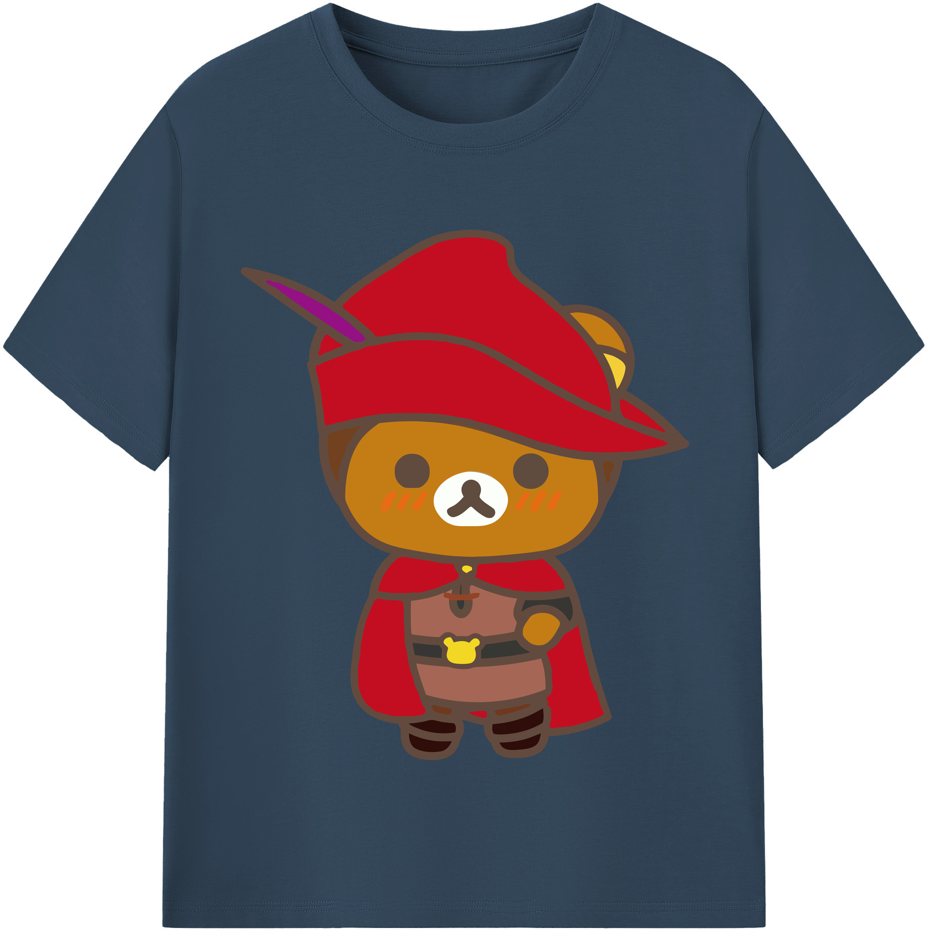 （画像用） リラックマ リラックマ キイロイトリ Rilakkuma Korilakkuma Kiiroitori レディースカジュアルプリントTシャツ（綿100％）